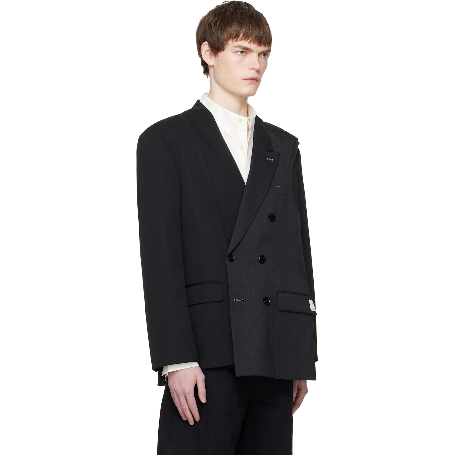  Re;code Black Jacket Patch Blazer 