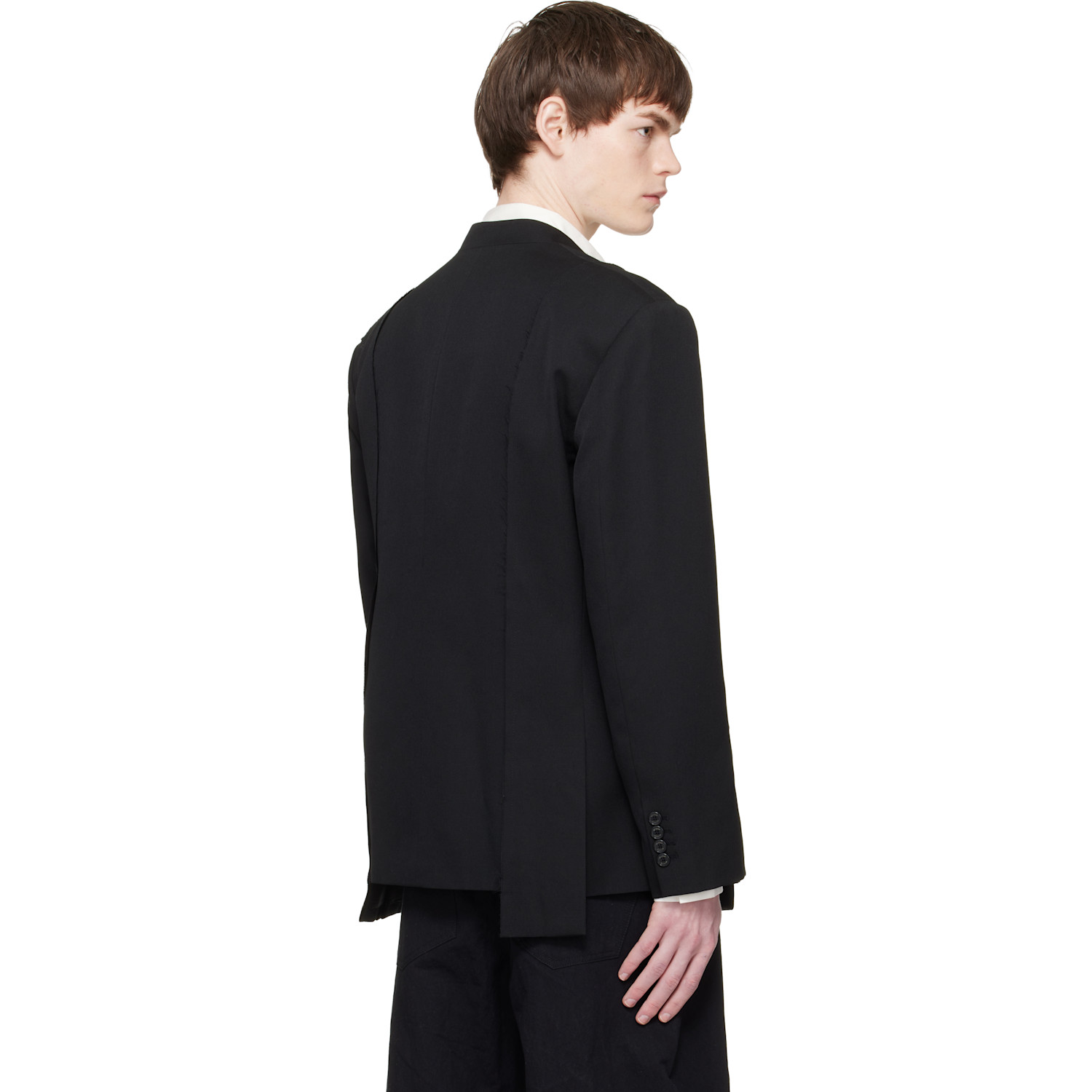  Re;code Black Jacket Patch Blazer 