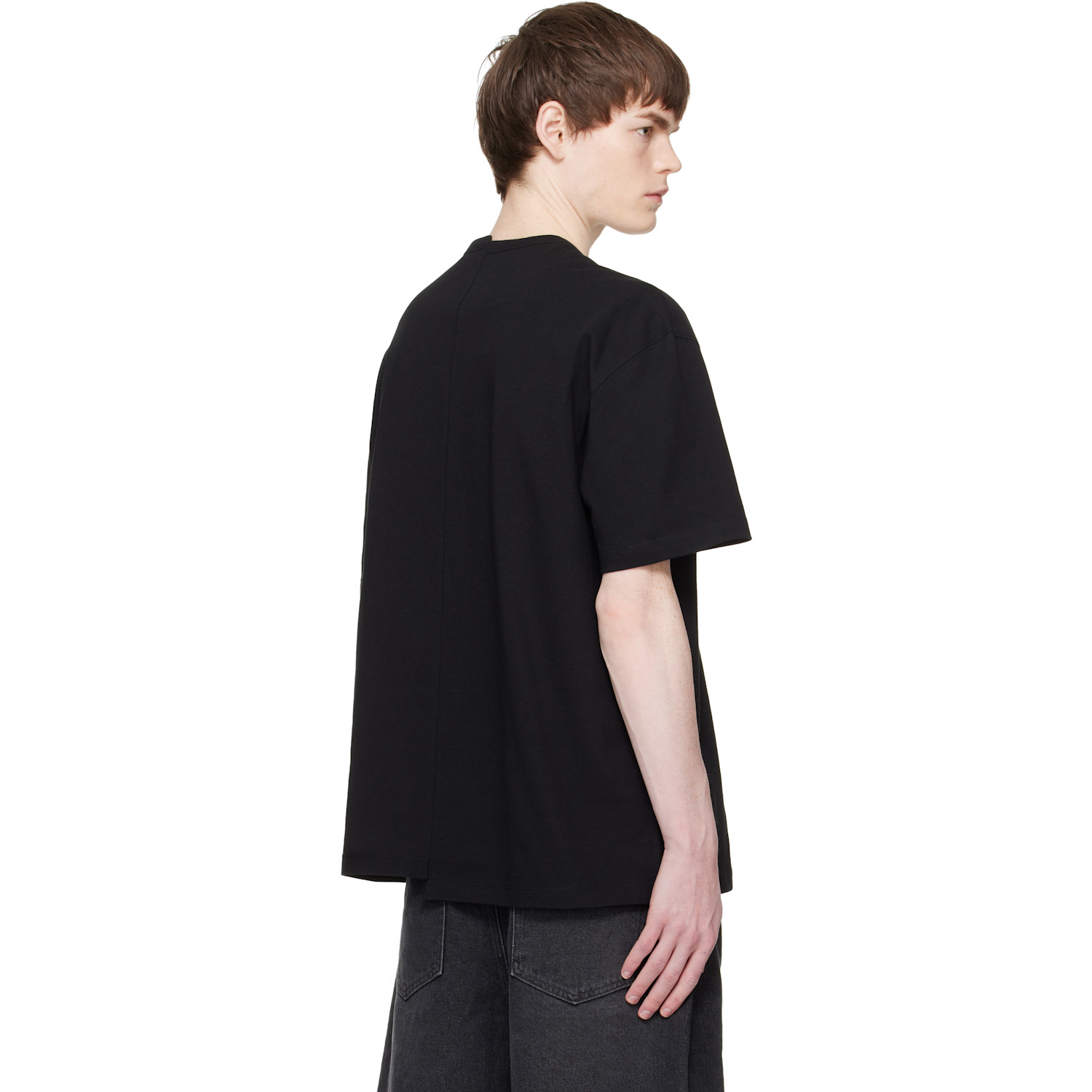  Re;code Black Split T-shirt 
