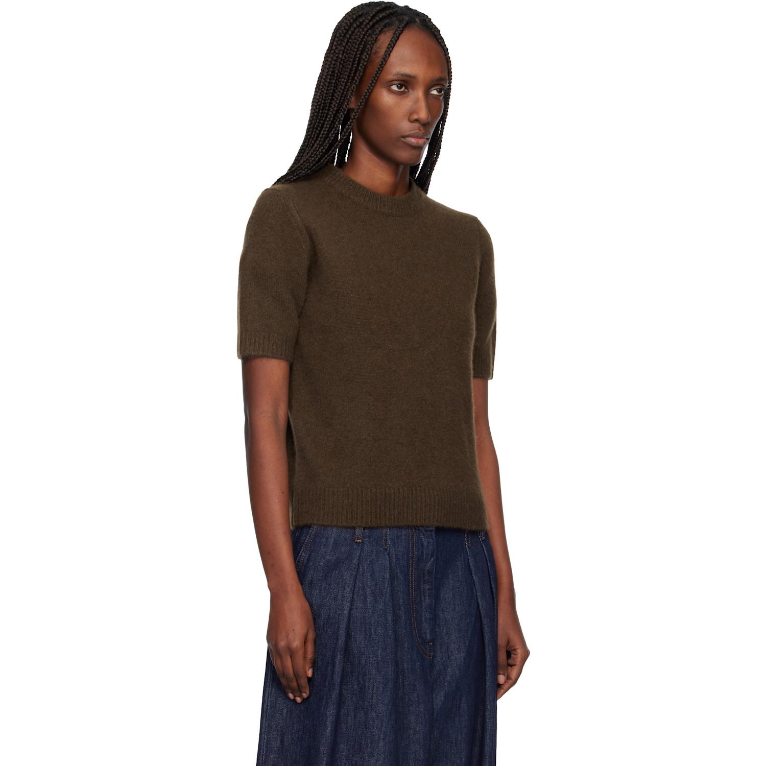  Arch4 Brown Giselle Crewneck Sweater 