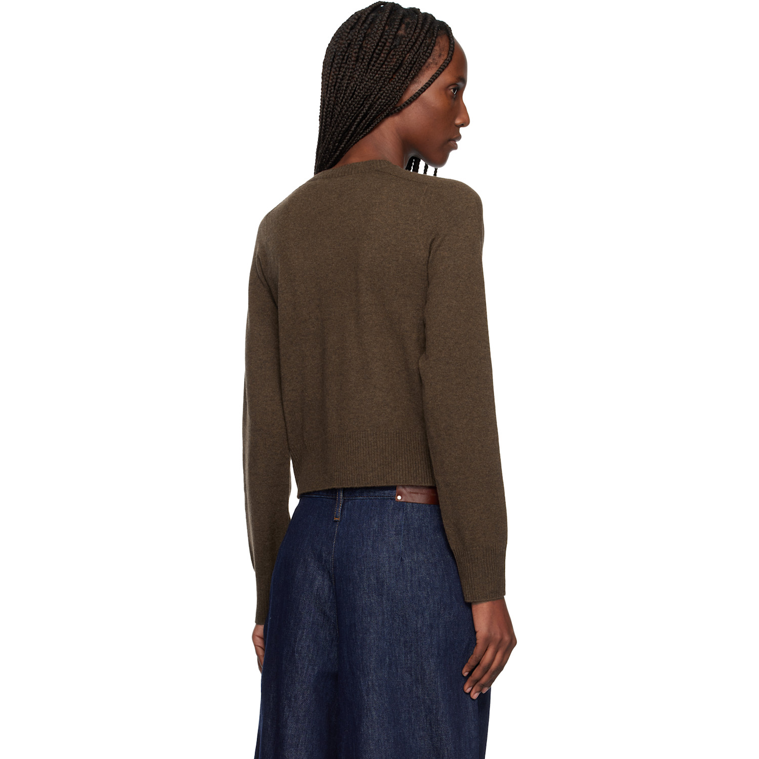  Arch4 Brown Boston V-neck Sweater 