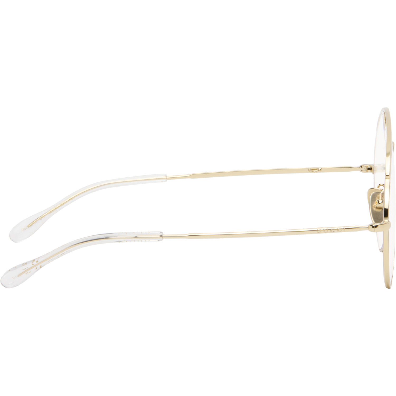  Gucci Gold Oversized Aviator Glasses 