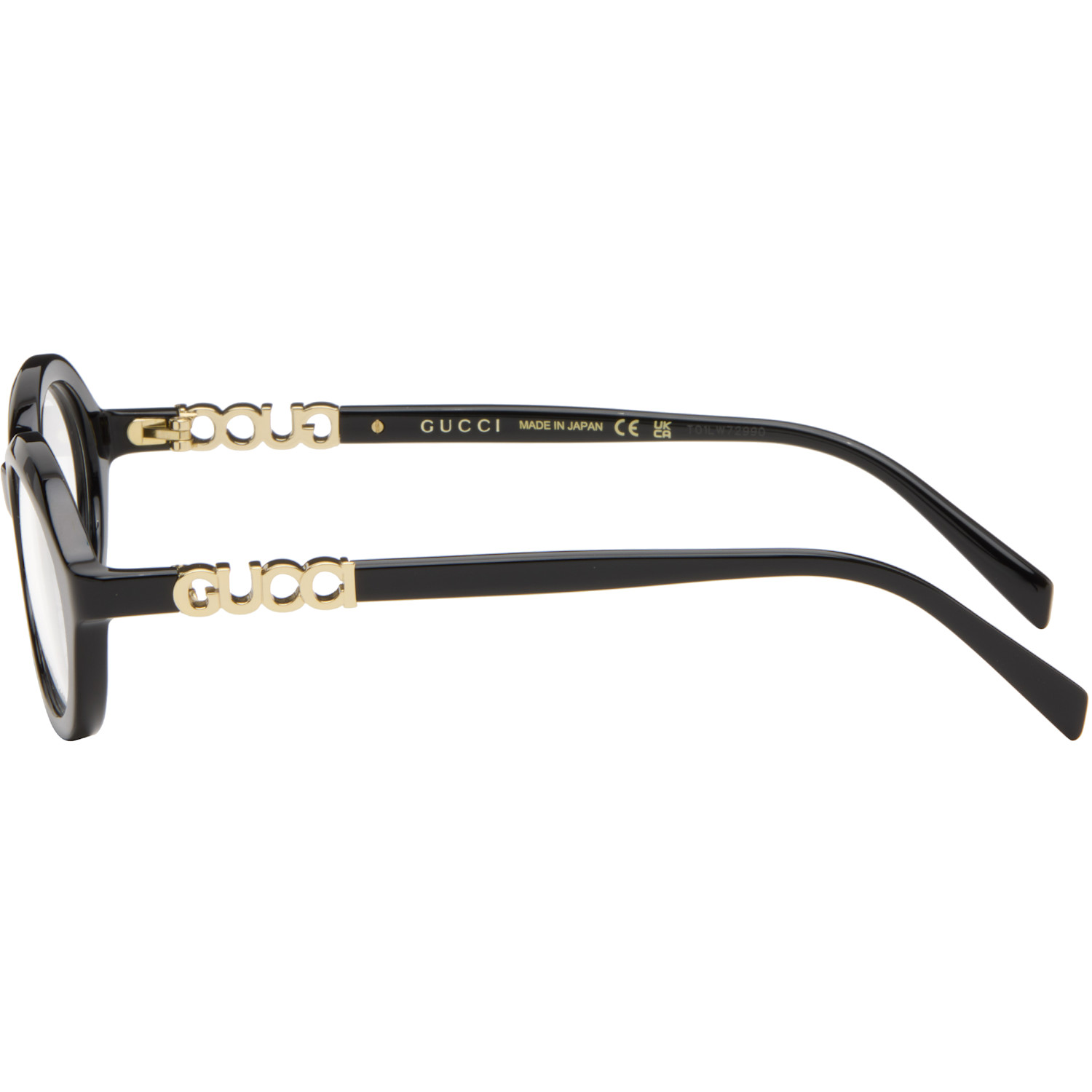  Gucci Black 'gucci Block' Glasses 