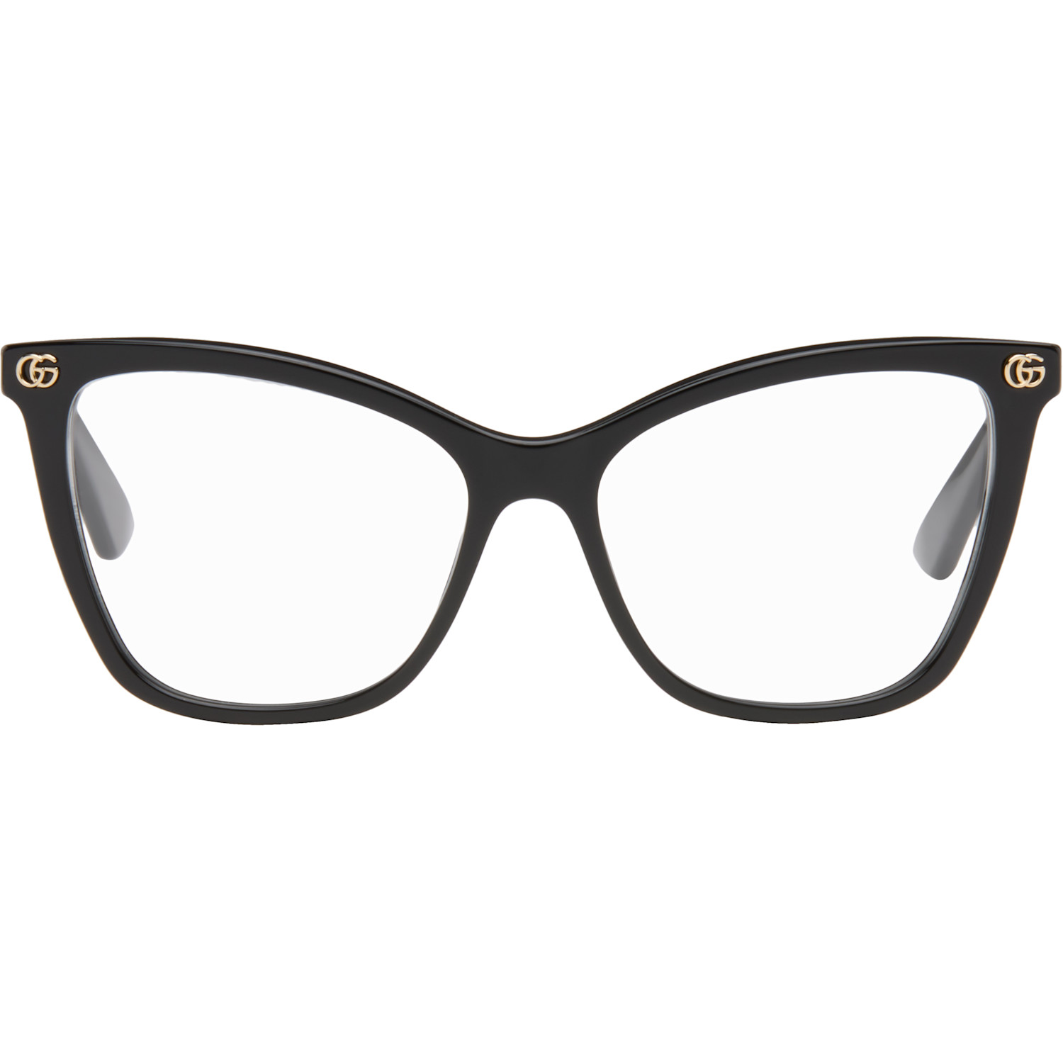 Gucci Black Light Acetate GG Cat Eye Glasses