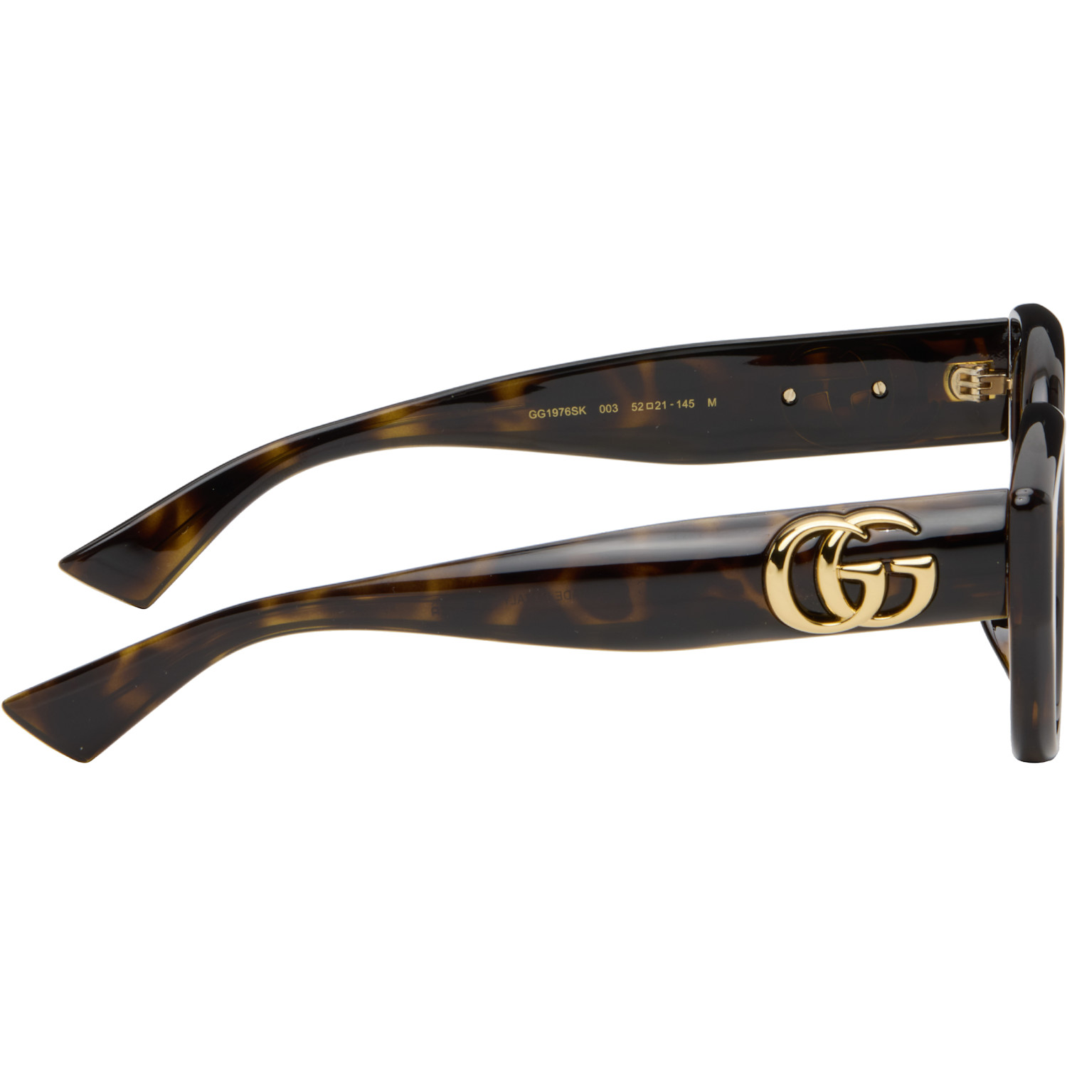  Gucci Brown Low Nose Bridge Fit Sunglasses 