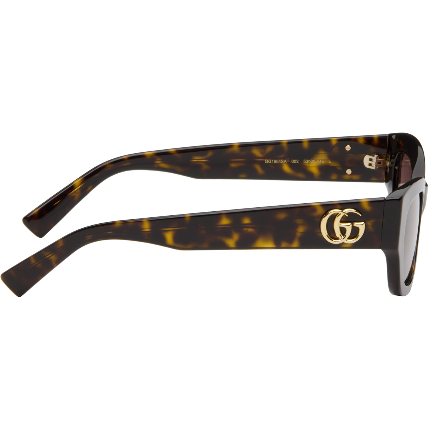  Gucci Brown Low Nose Bridge Fit Sunglasses 
