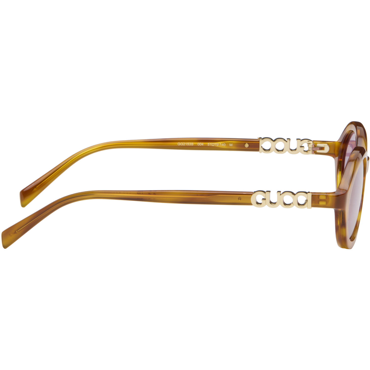  Gucci Brown Round Frame Sunglasses 