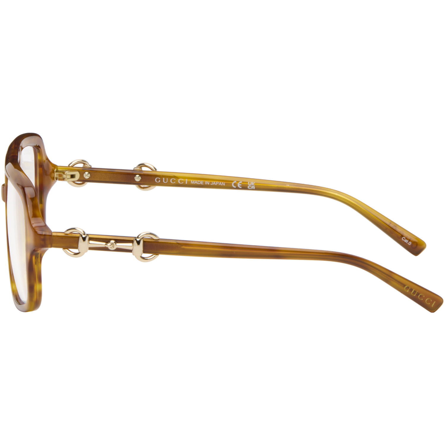  Gucci Brown Navigator Frame Sunglasses 