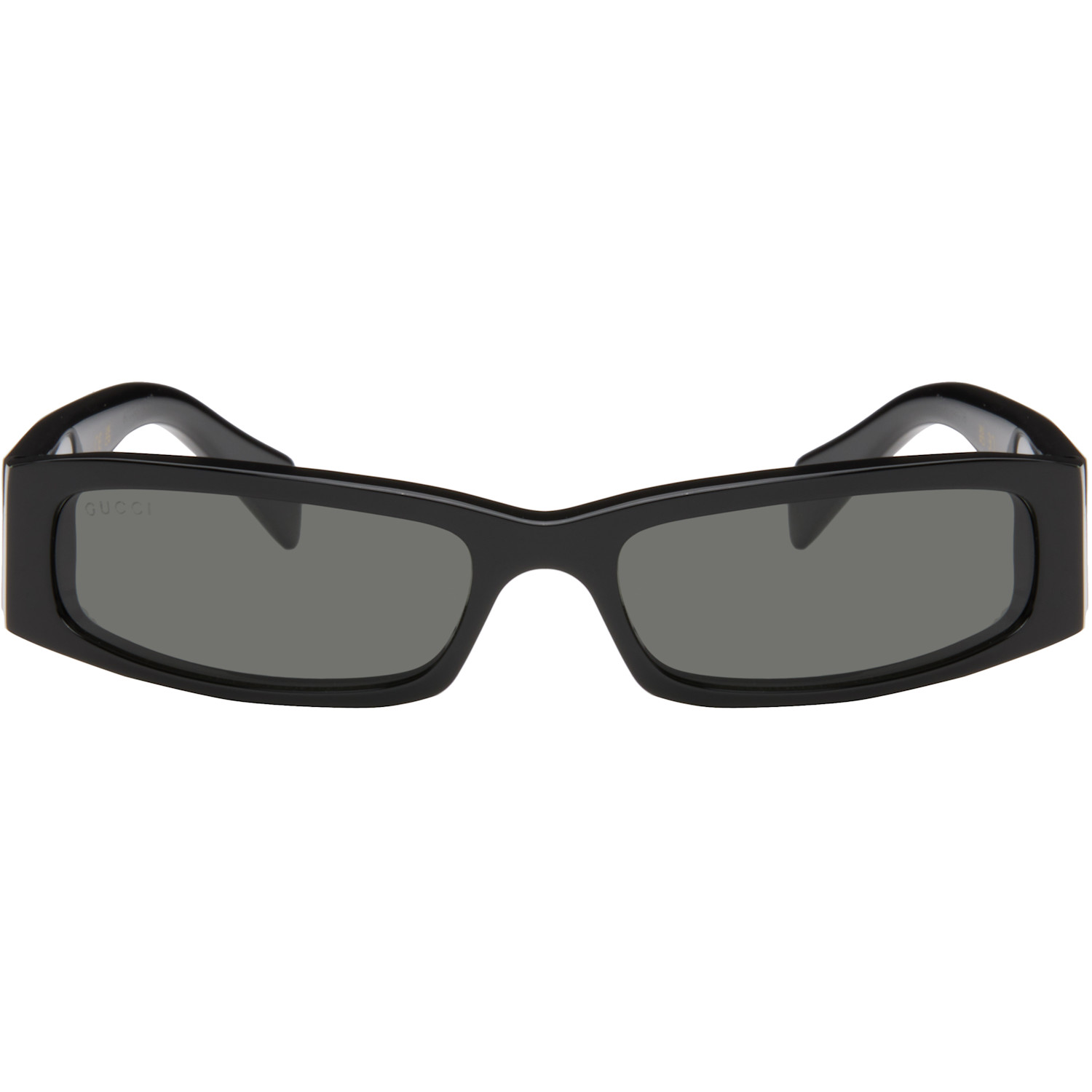Gucci Black Rectangular Squared Sunglasses