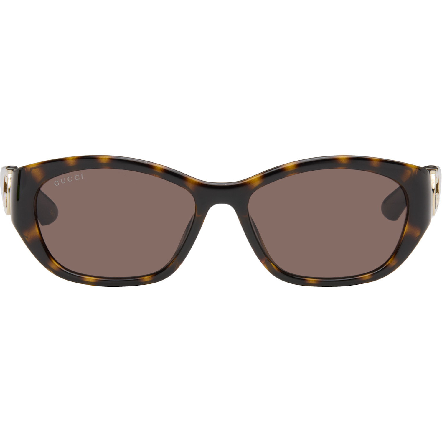 Gucci Brown Hailey Round Sunglasses