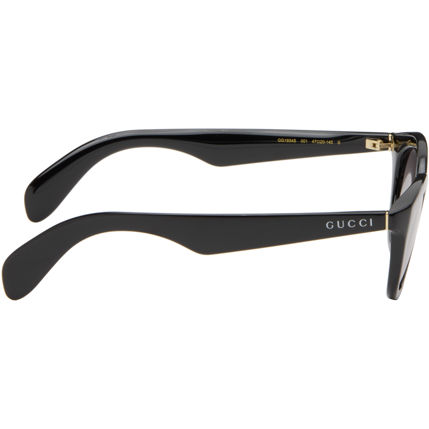  Gucci Black Round Frame Sunglasses 