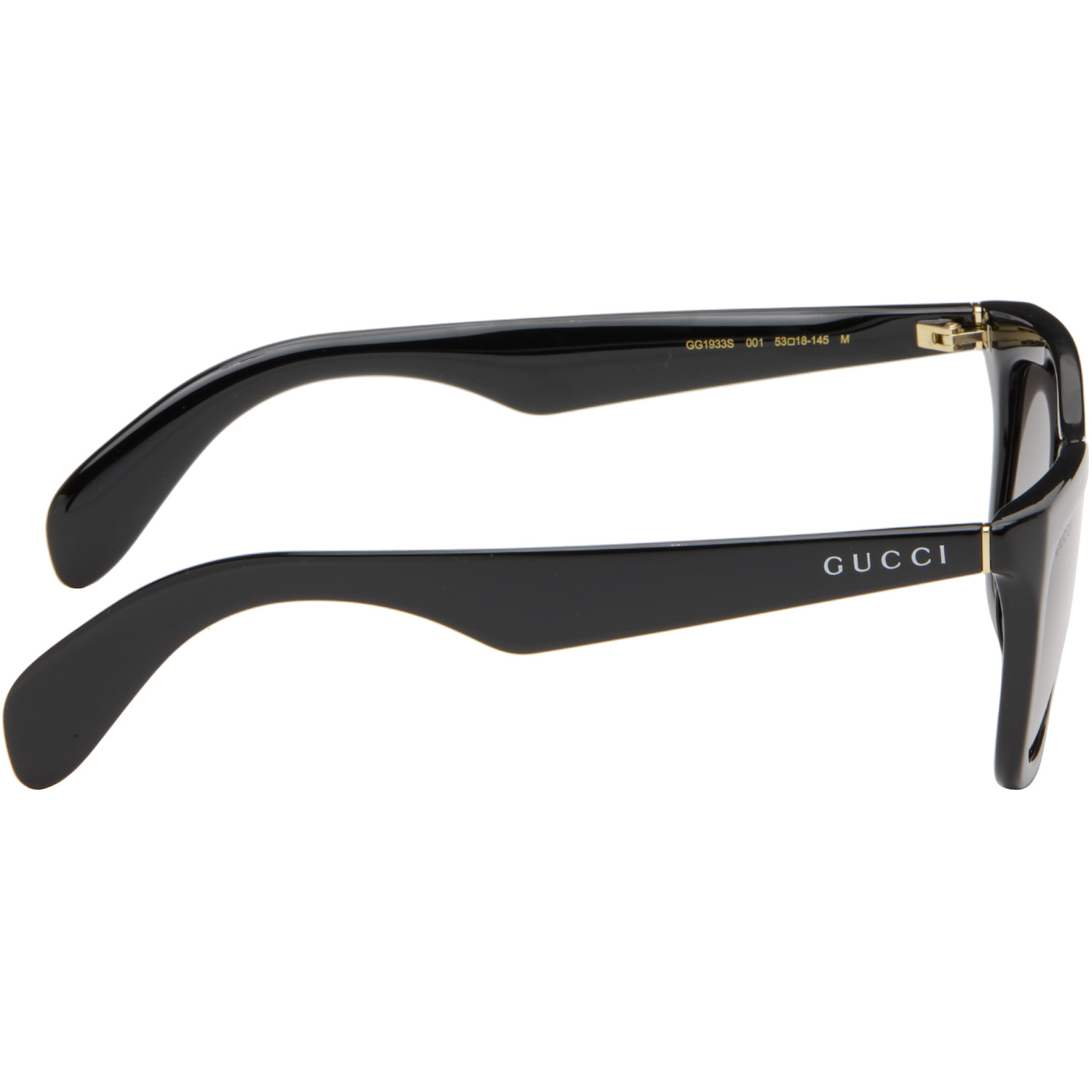  Gucci Black Rectangular Frame Sunglasses 