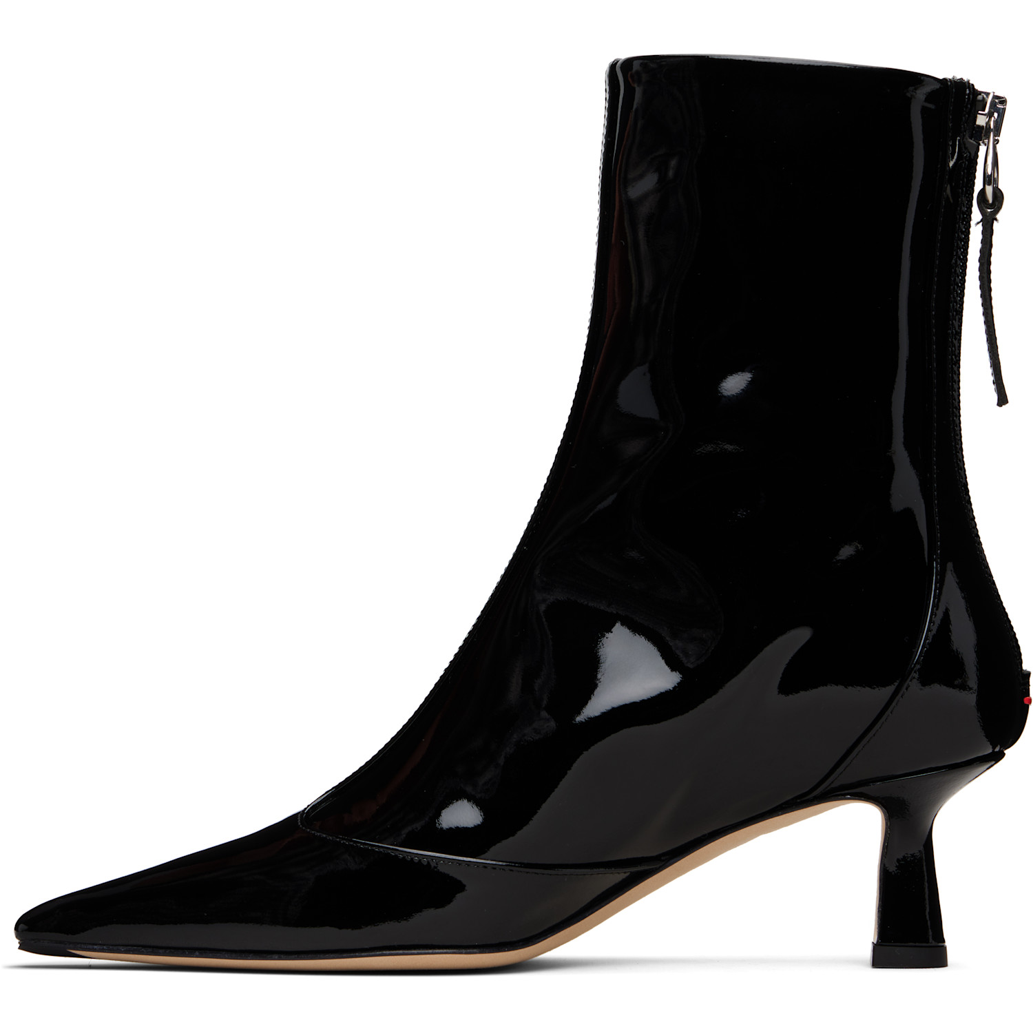  Aeyde Black Sila Patent Leather Boots 