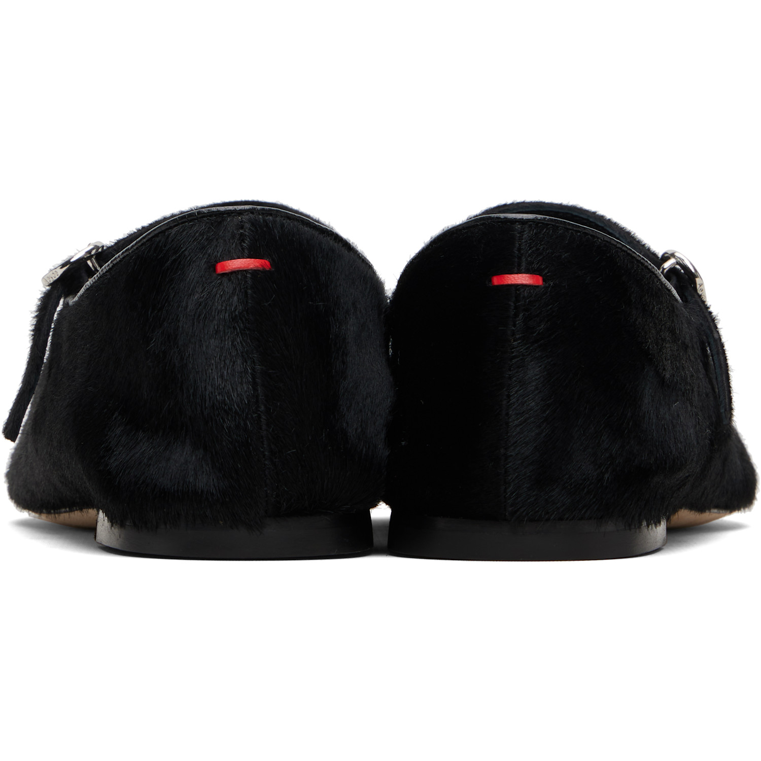  Aeyde Black Uma Ponyhair Mary-jane Ballerina Flats 