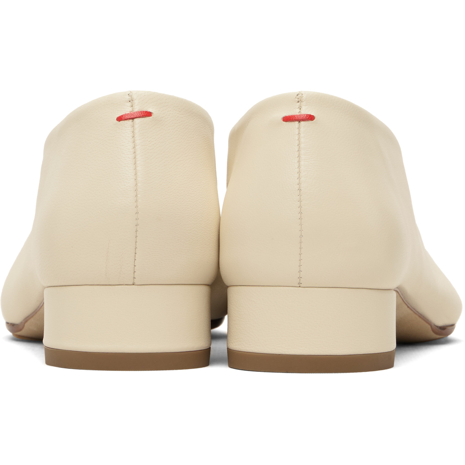  Aeyde Off-white Delia Low-heeled Ballet Heels 