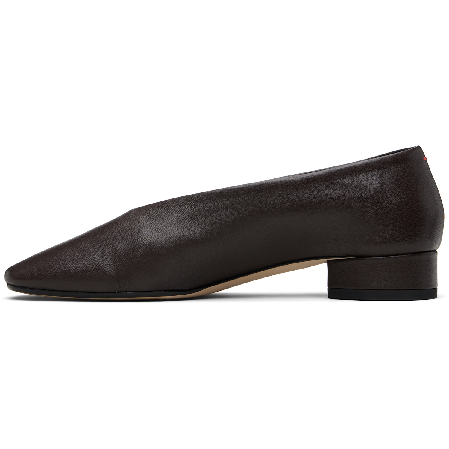  Aeyde Burgundy Delia Low-heeled Ballet Heels 