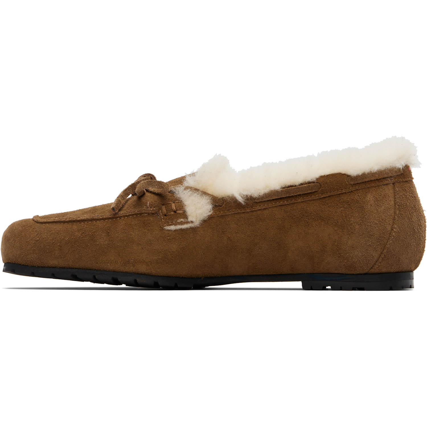  Aeyde Brown Jasper Shearling Loafers 