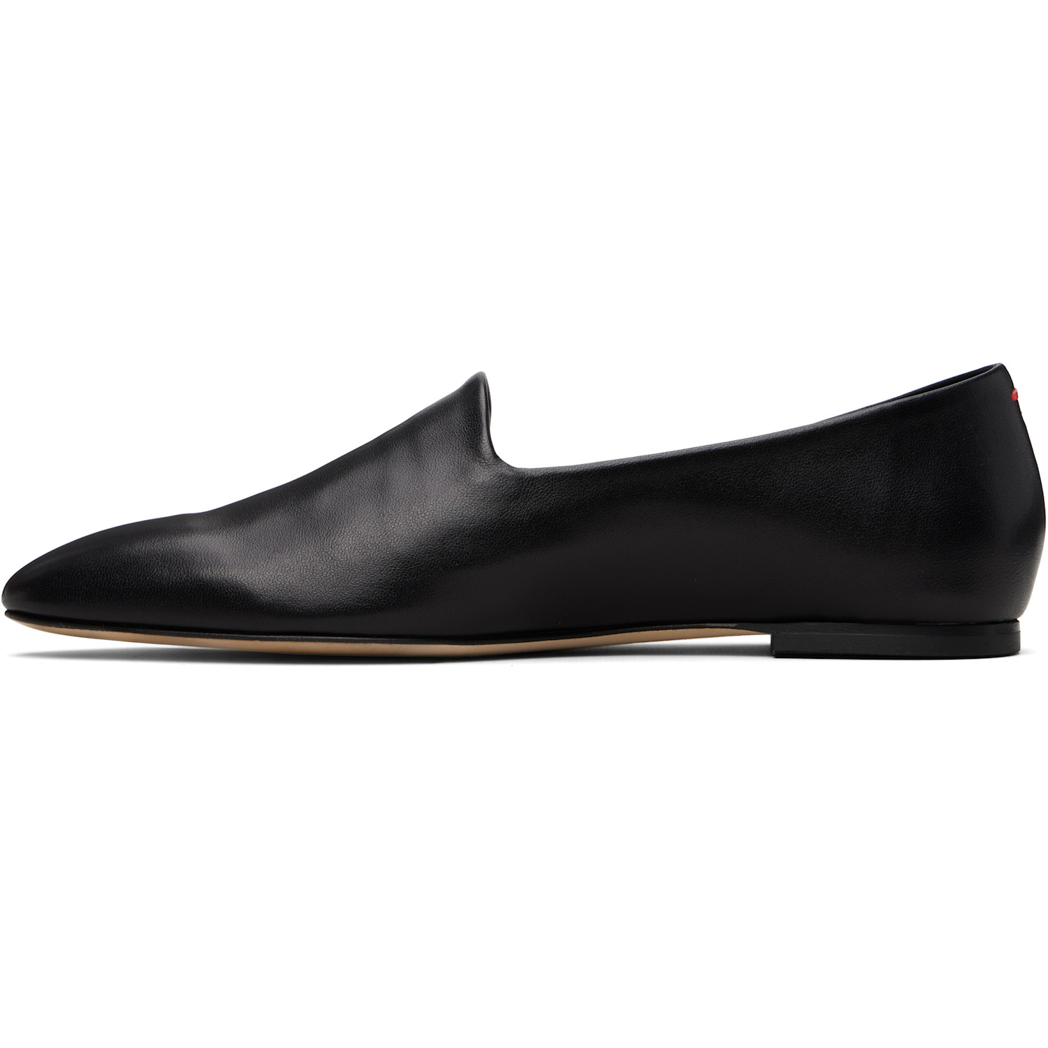  Aeyde Black Vanna Almond-toe Loafers 