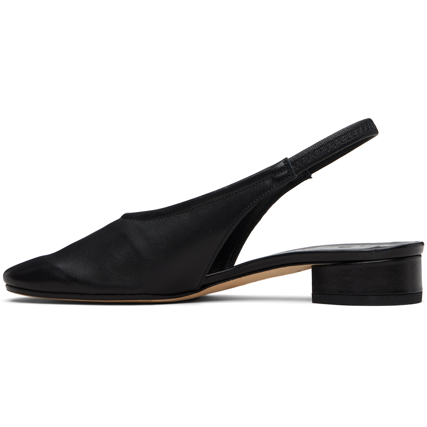  Aeyde Black Dua Slingback Heels 