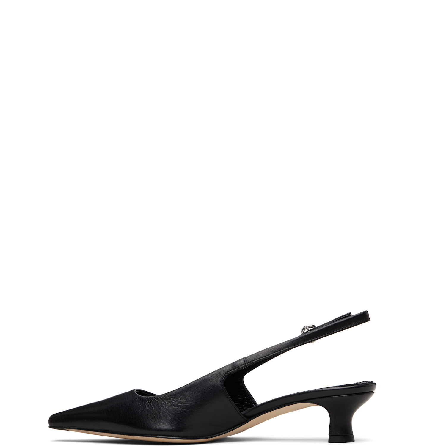 Aeyde Black Catrina Slingback Heels 