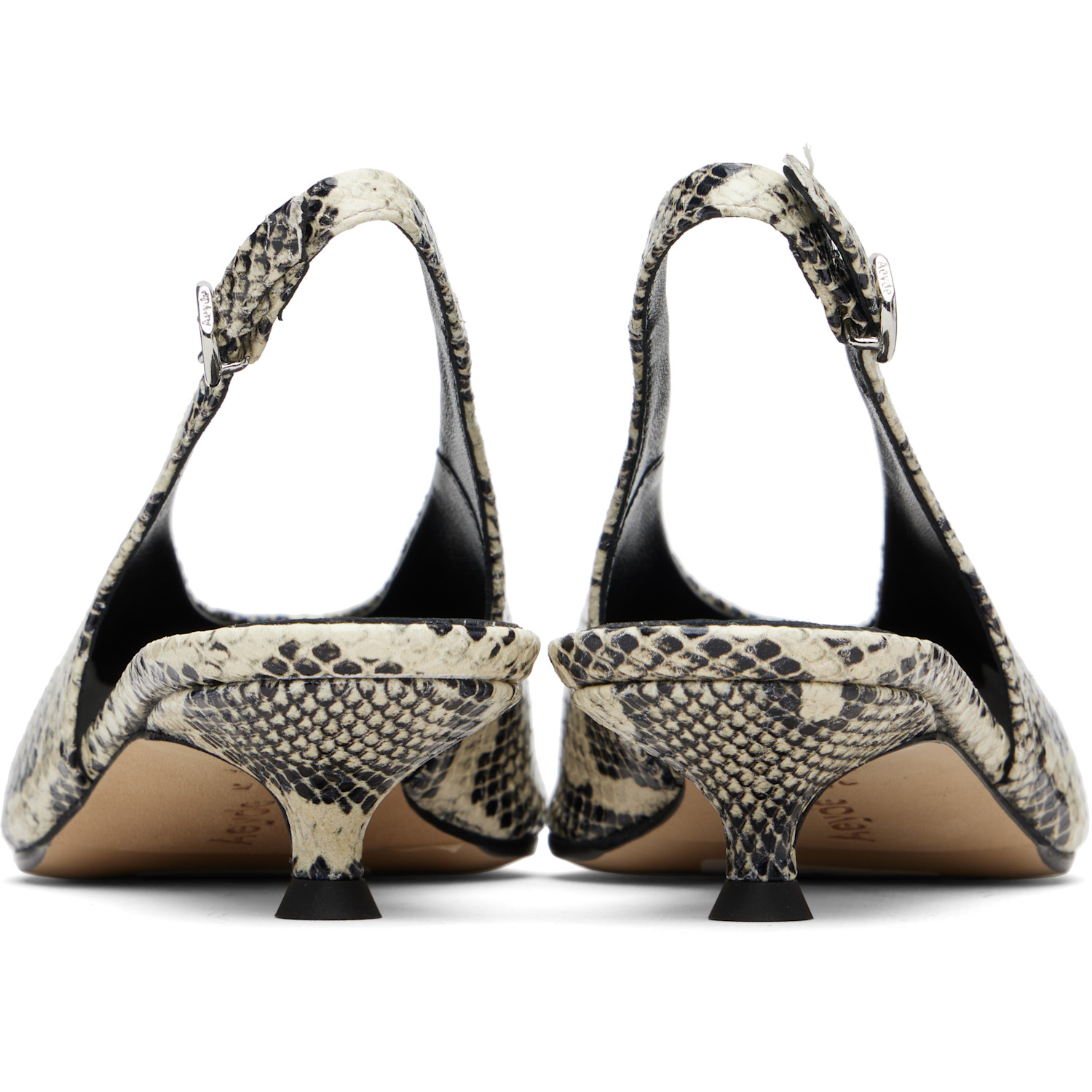  Aeyde Off-white & Black  Heels 