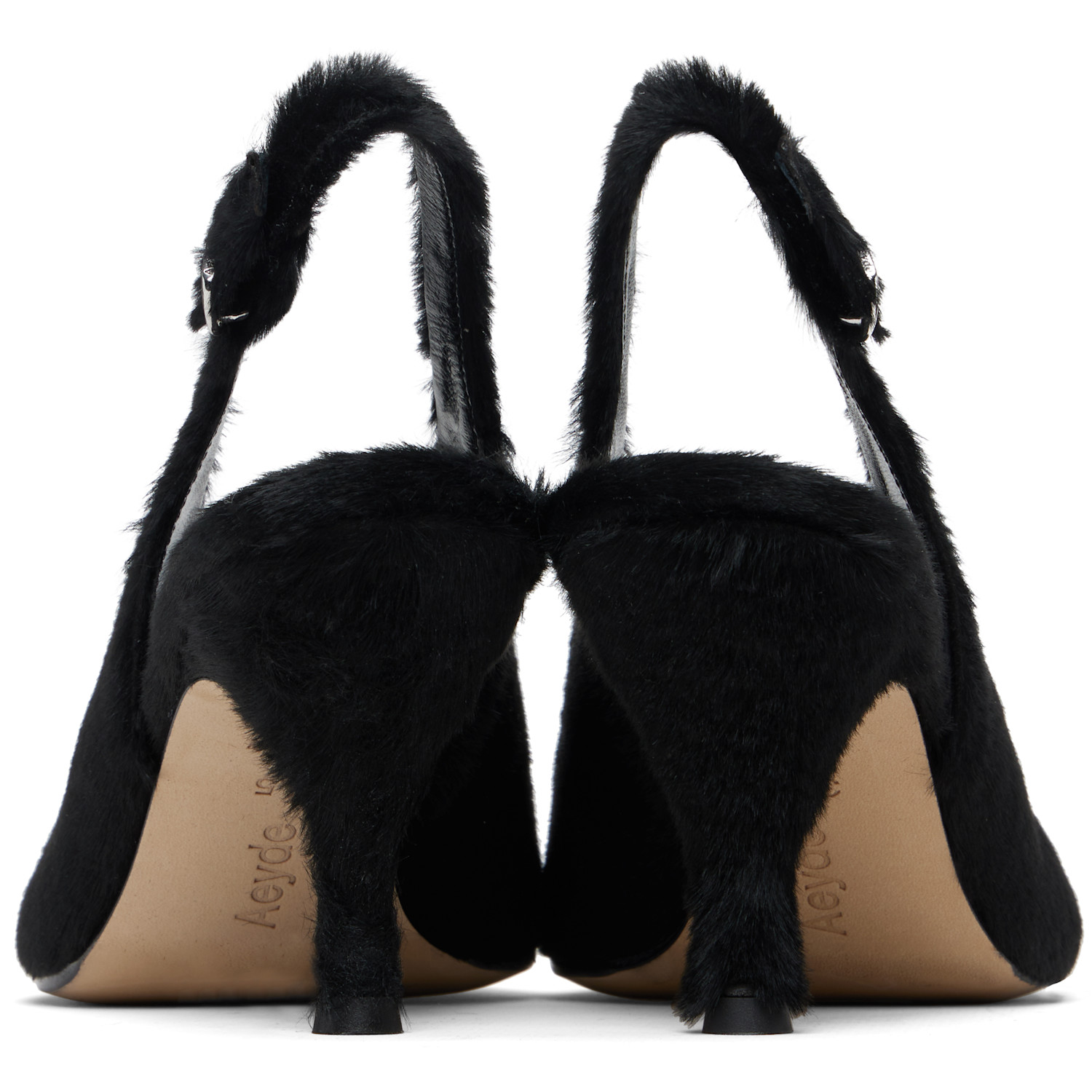  Aeyde Black Carla Heels 
