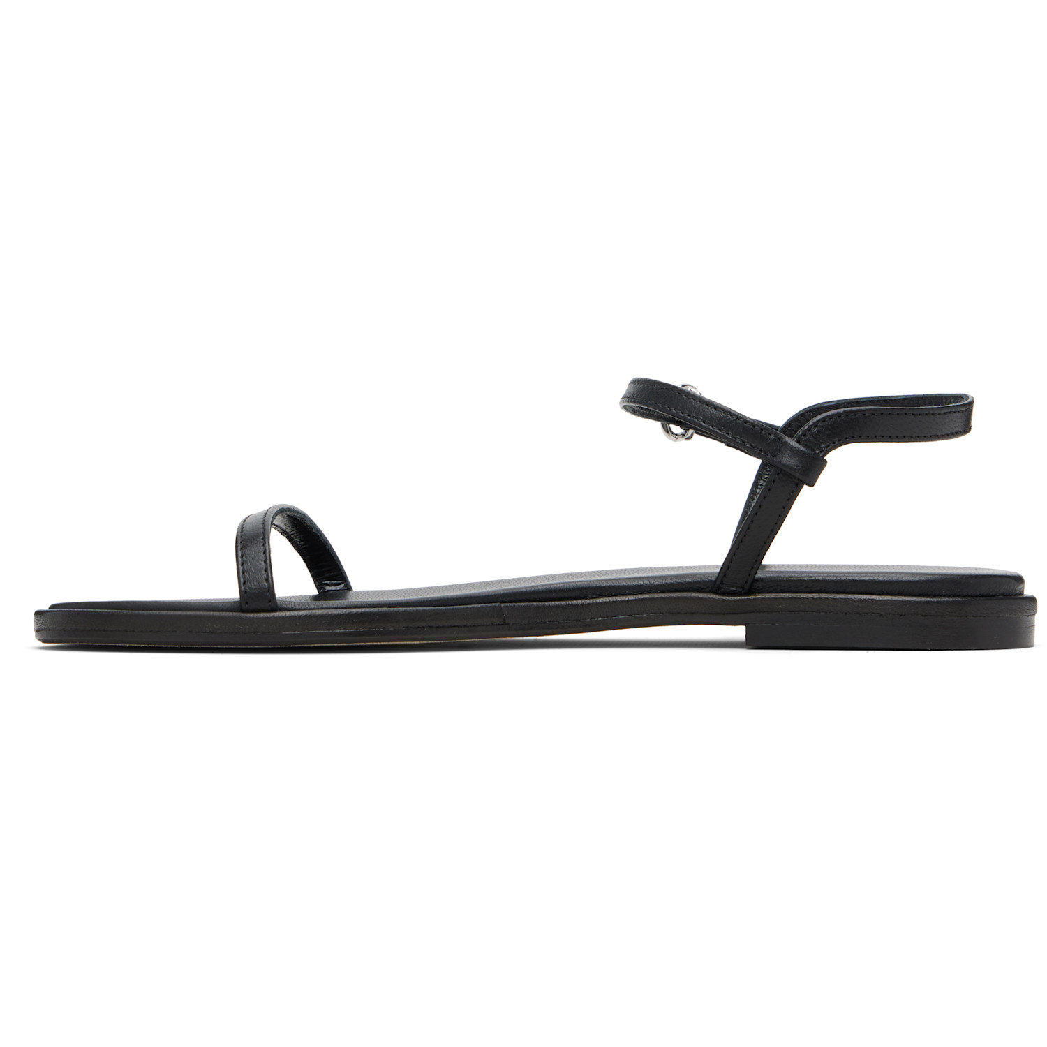  Aeyde Black Nettie Leather Sandals 