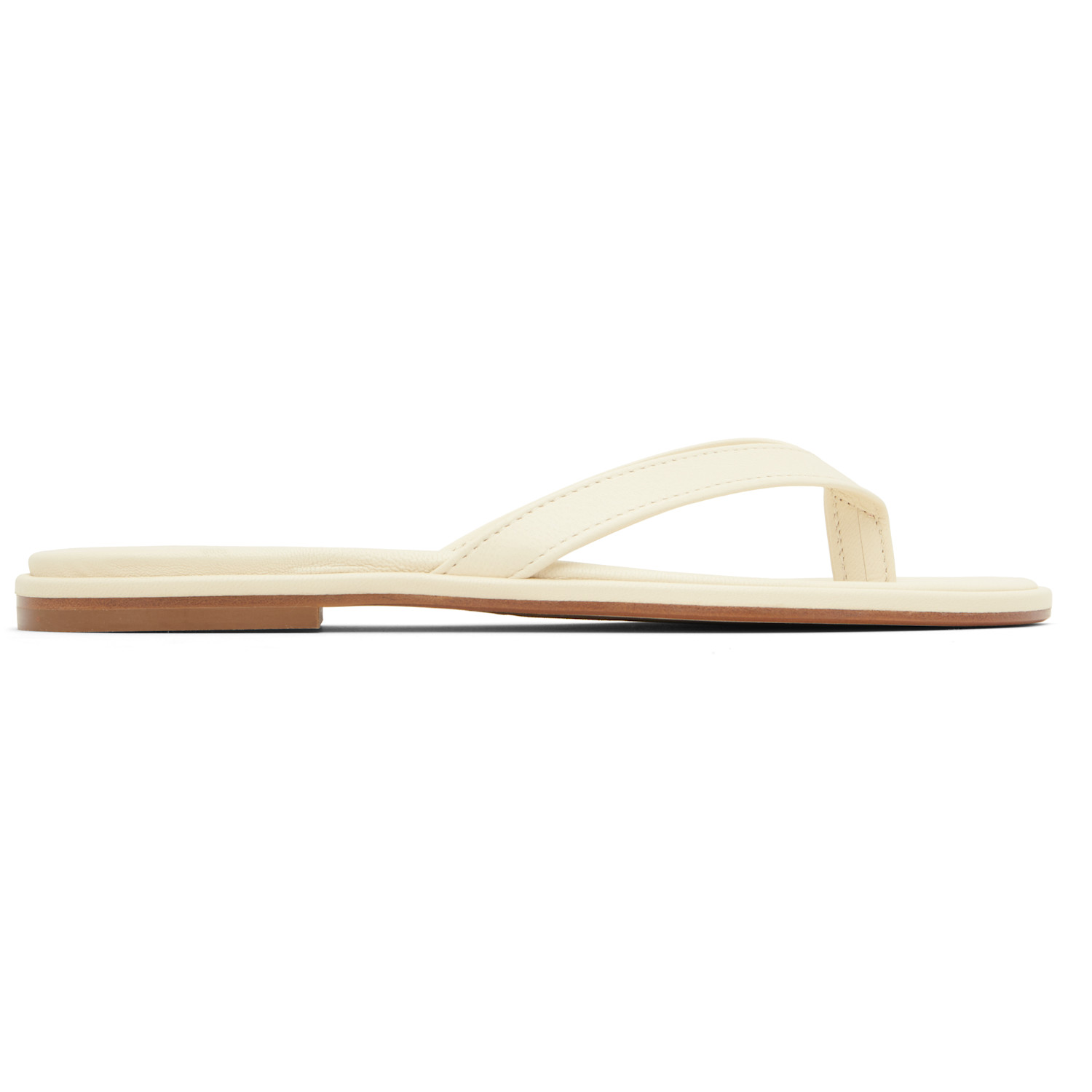 Aeyde Off-White Melody Leather Thong Sandals