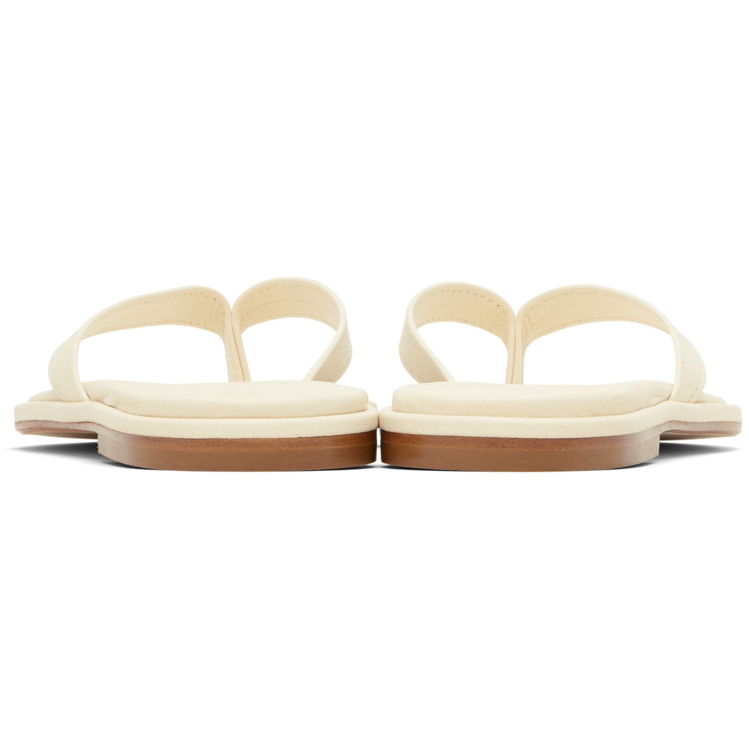  Aeyde Off-white Melody Leather Thong Sandals 