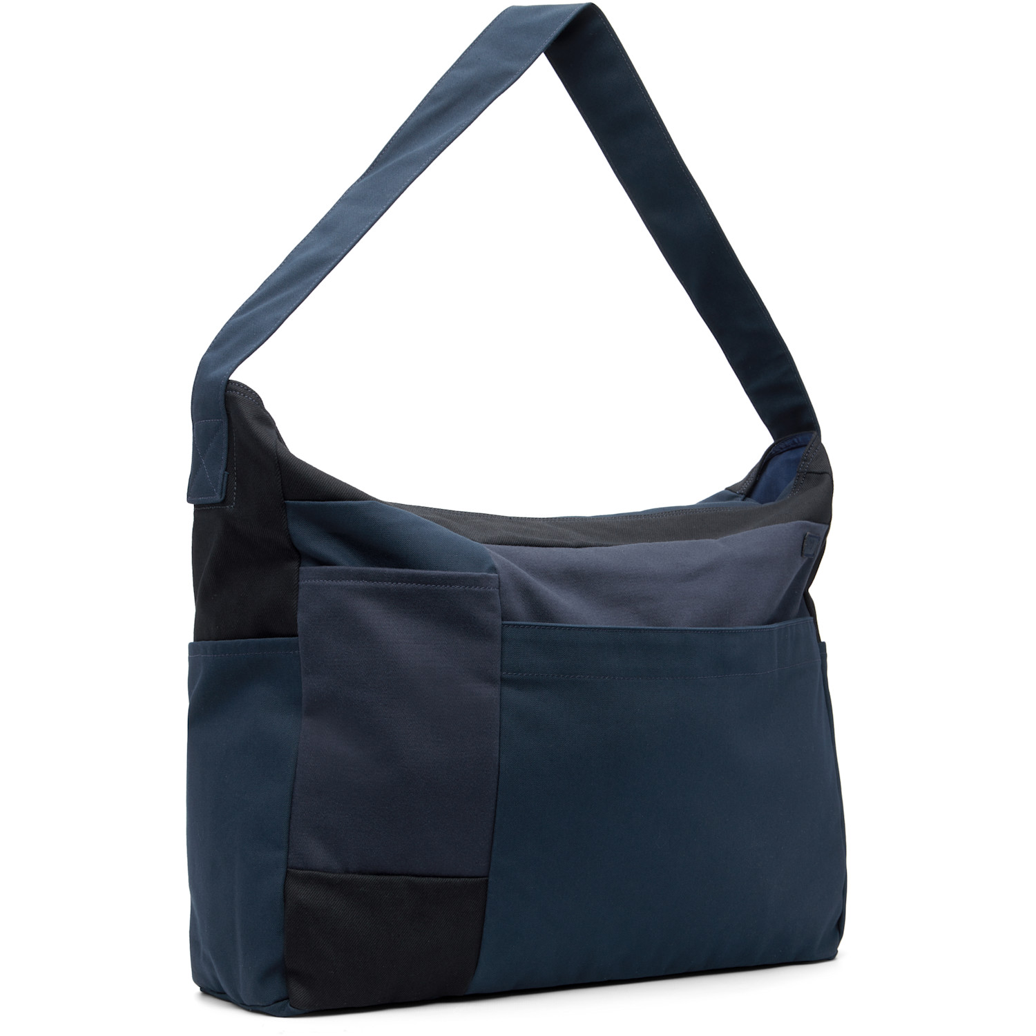  Nanamica Navy Cotton Canvas Shoulder Bag 