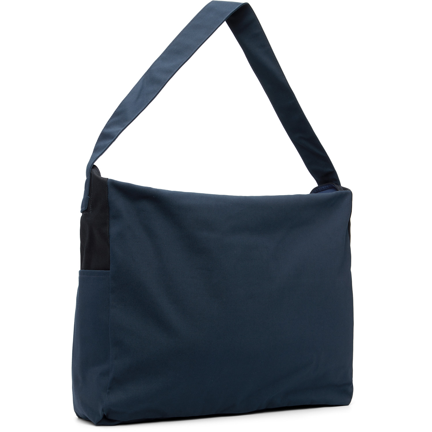  Nanamica Navy Cotton Canvas Shoulder Bag 