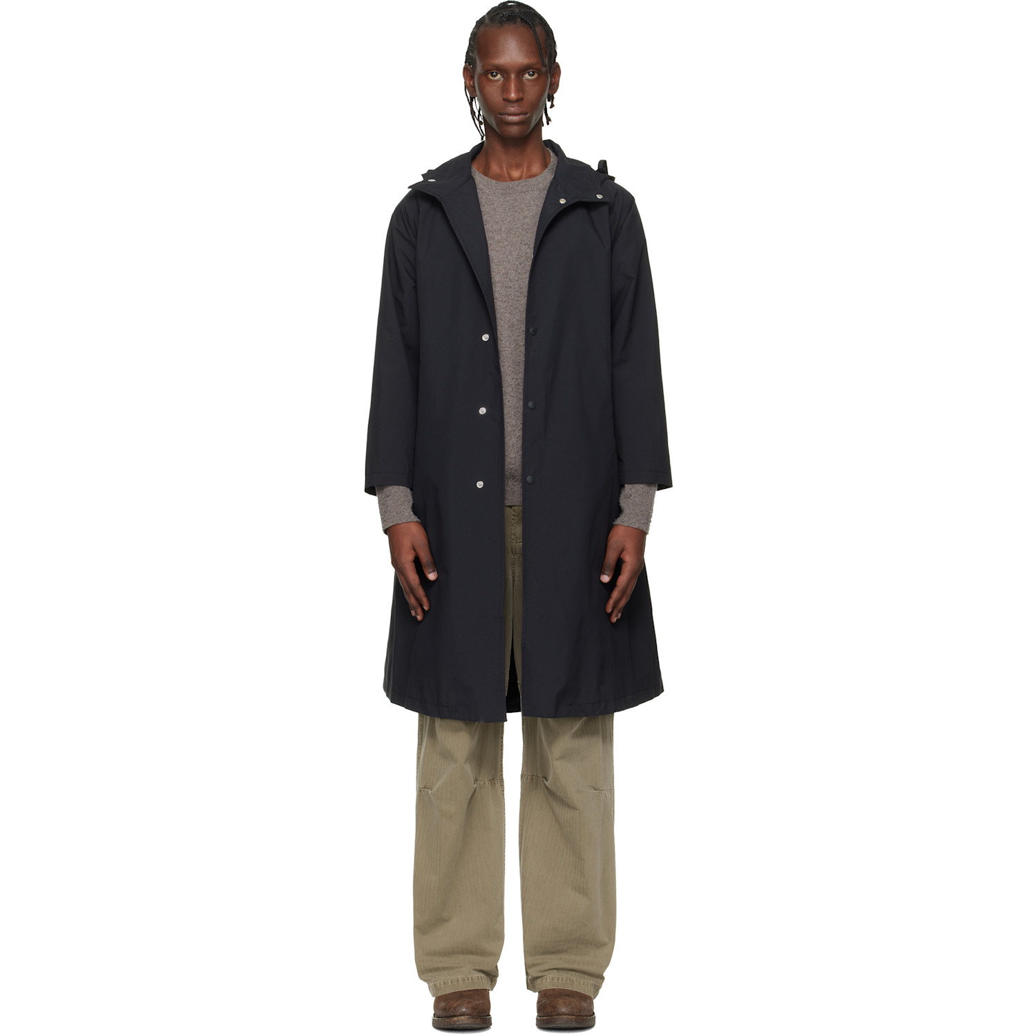 nanamica Black 2L Nylon GORE-TEX Hooded Coat