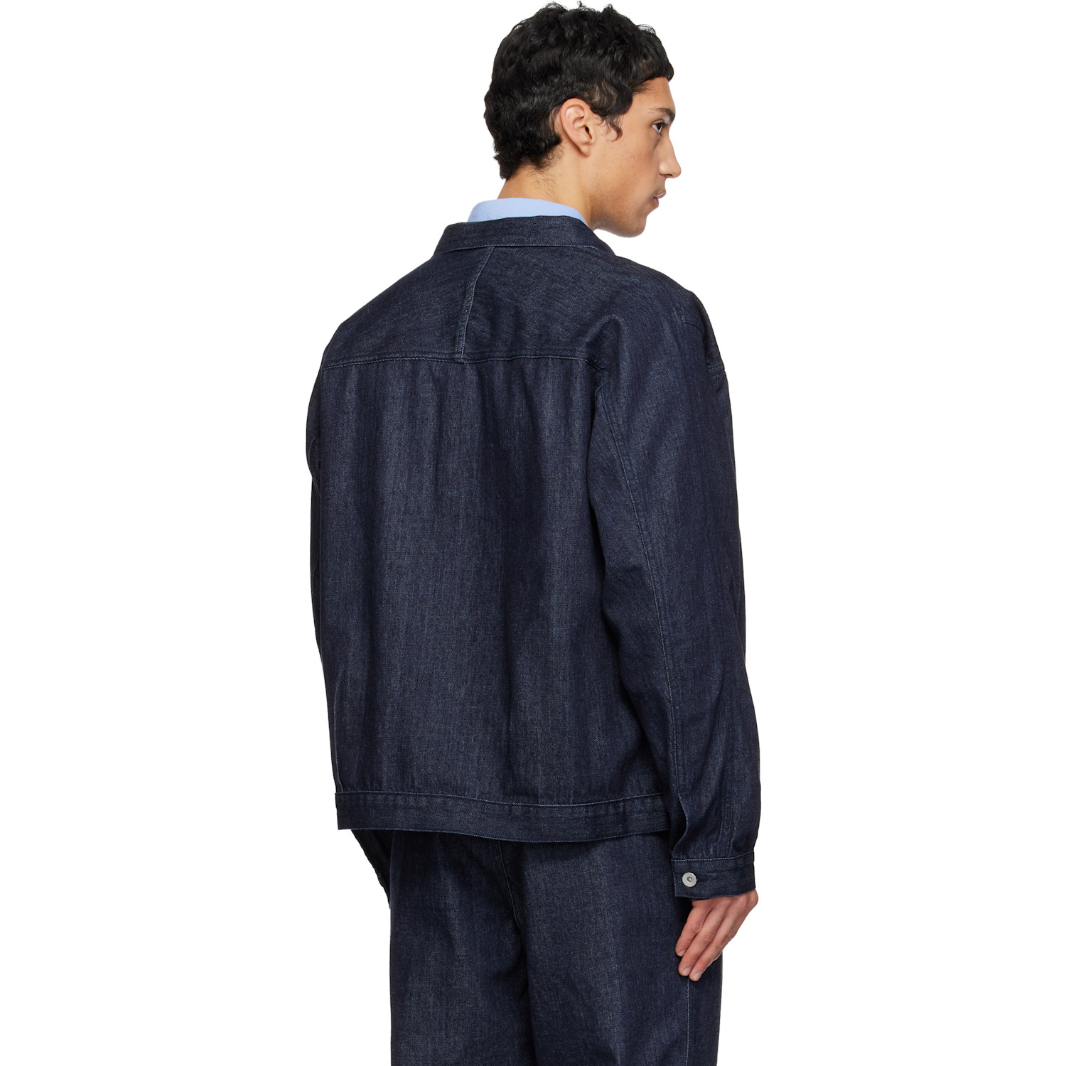  Nanamica Blue Short Denim Jacket 