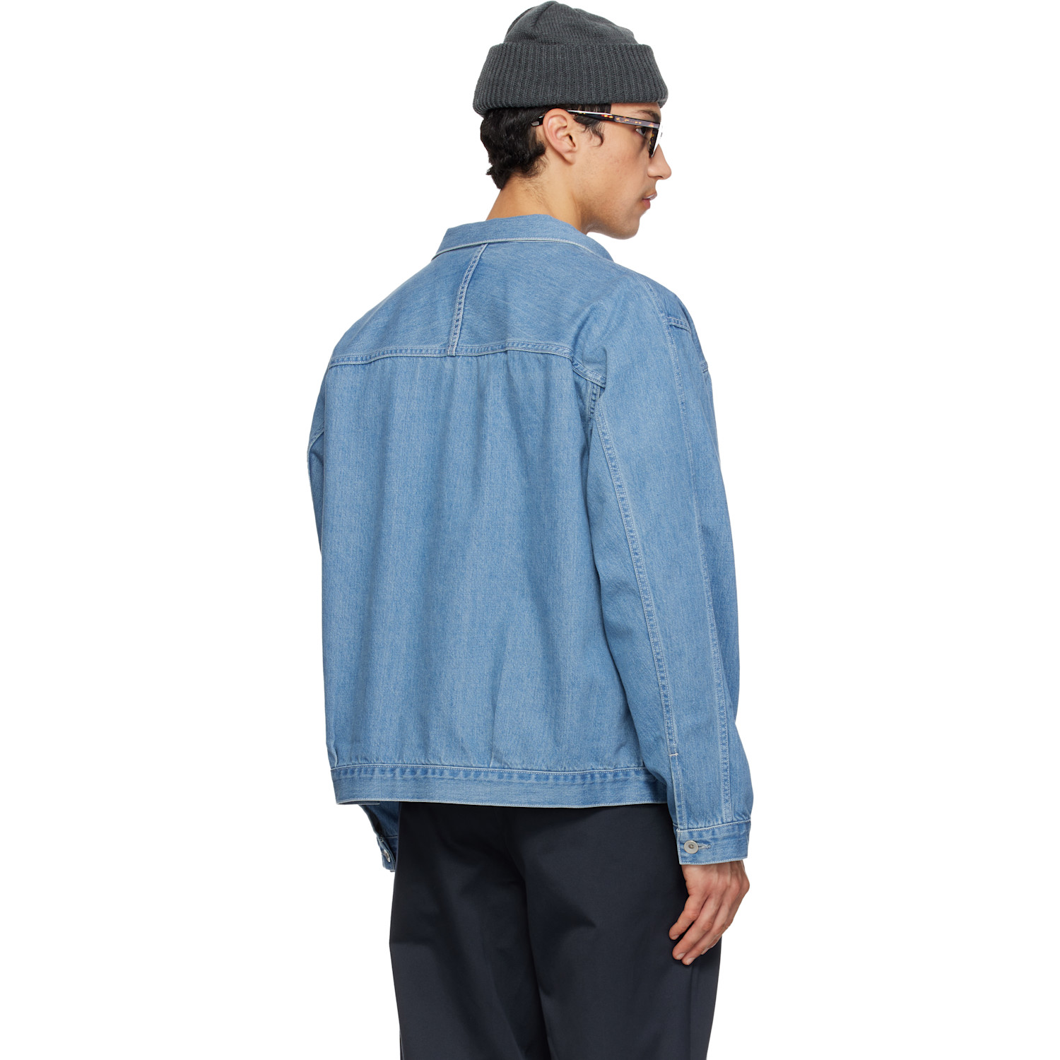  Nanamica Blue Short Denim Jacket 