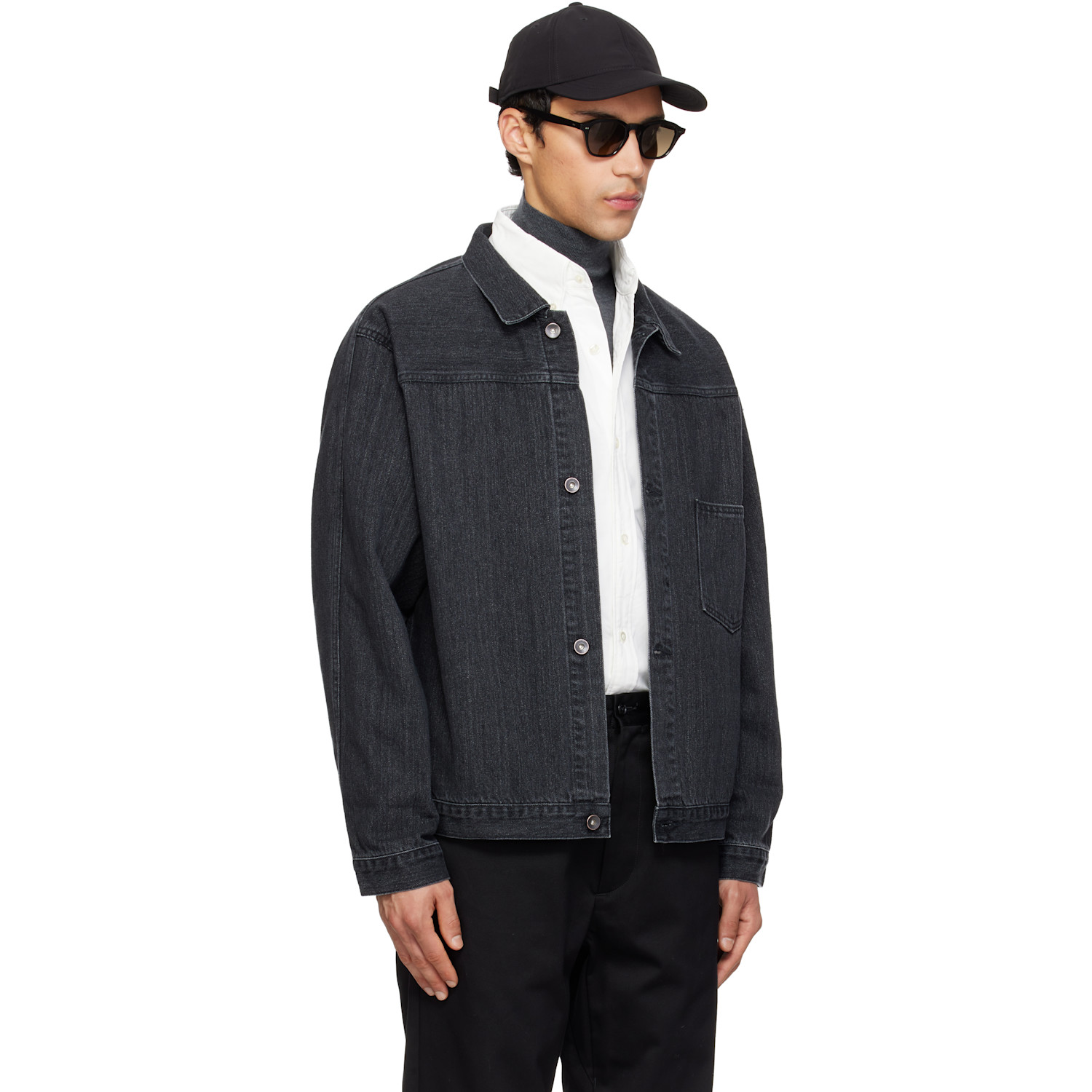  Nanamica Gray Short Denim Jacket 