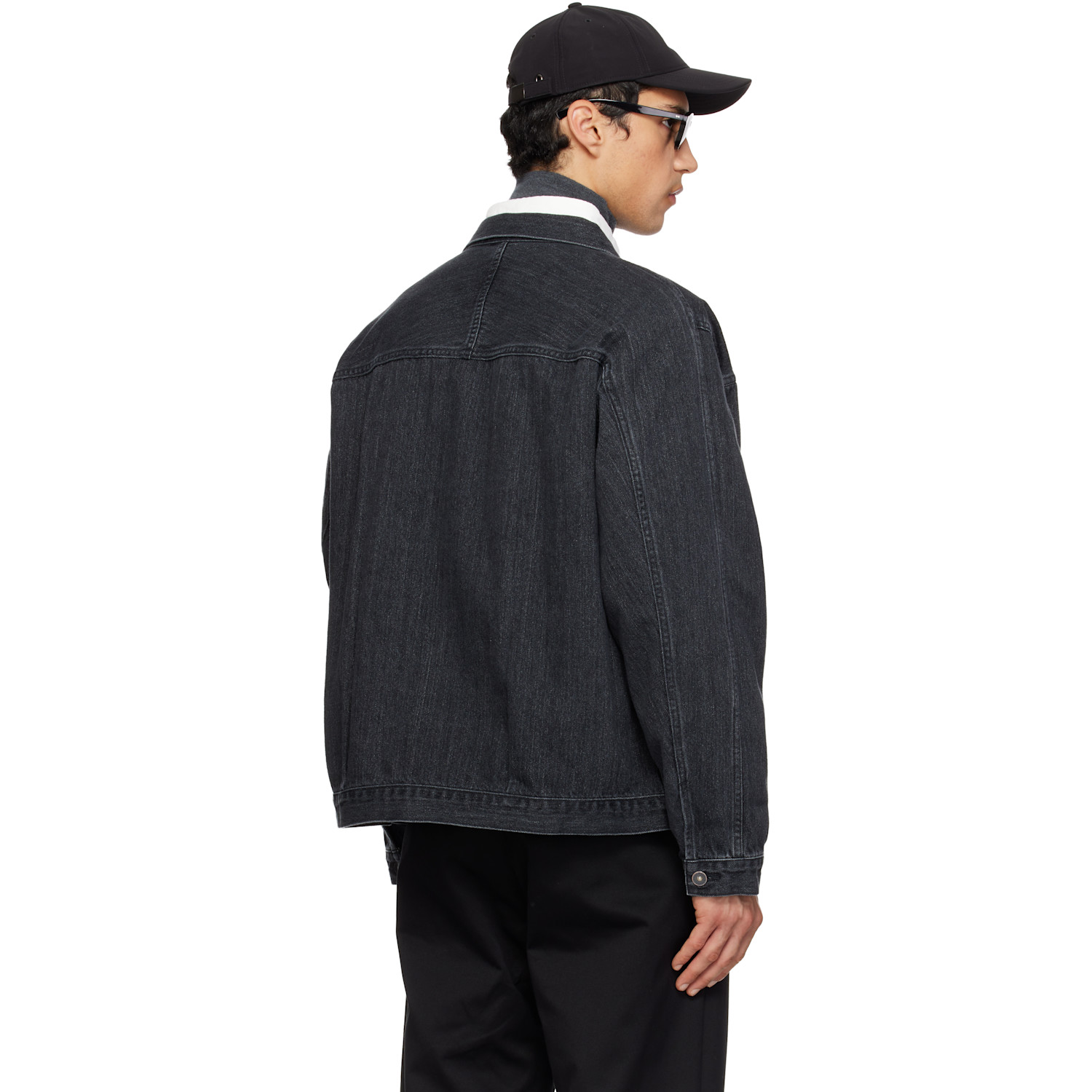  Nanamica Gray Short Denim Jacket 