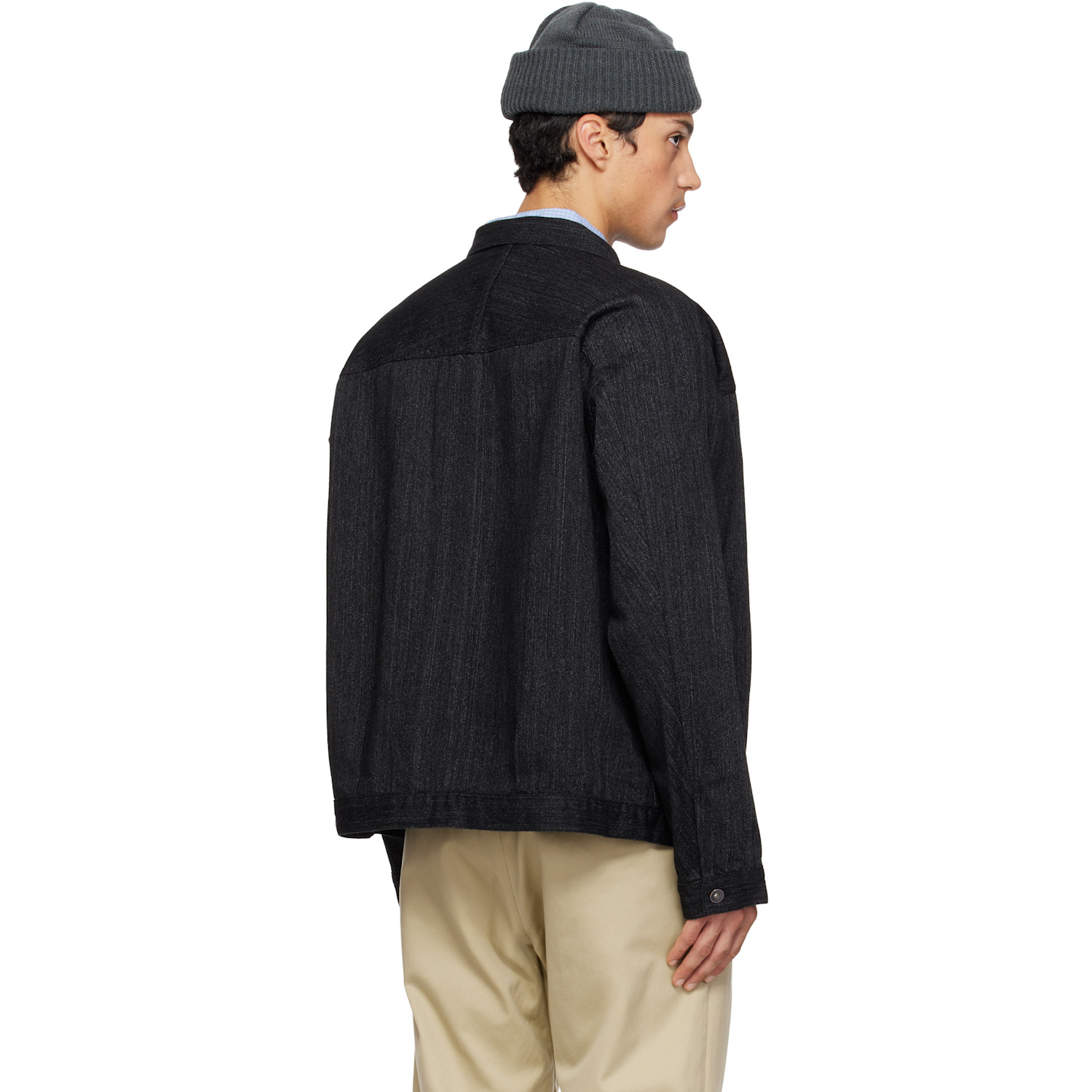  Nanamica Black Short Denim Jacket 