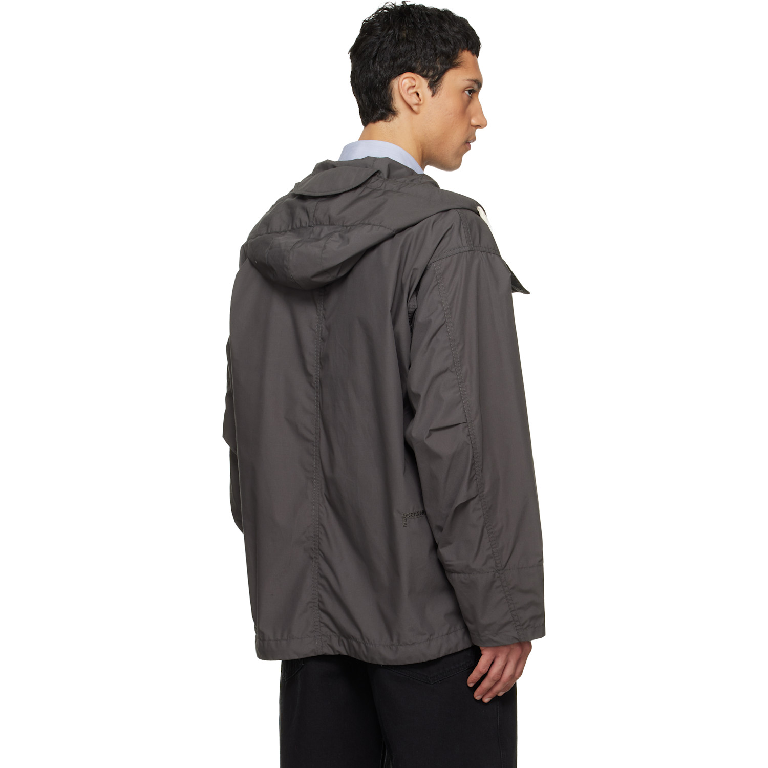  Nanamica Gray Hooded Deck Jacket 