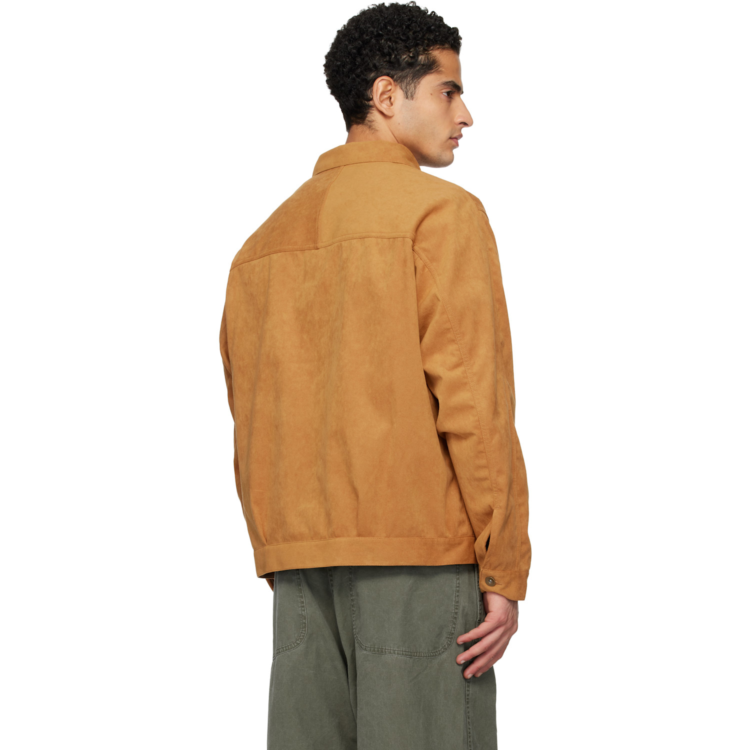  Nanamica Tan Ooal Ultrasuede Short Faux-suede Jacket 