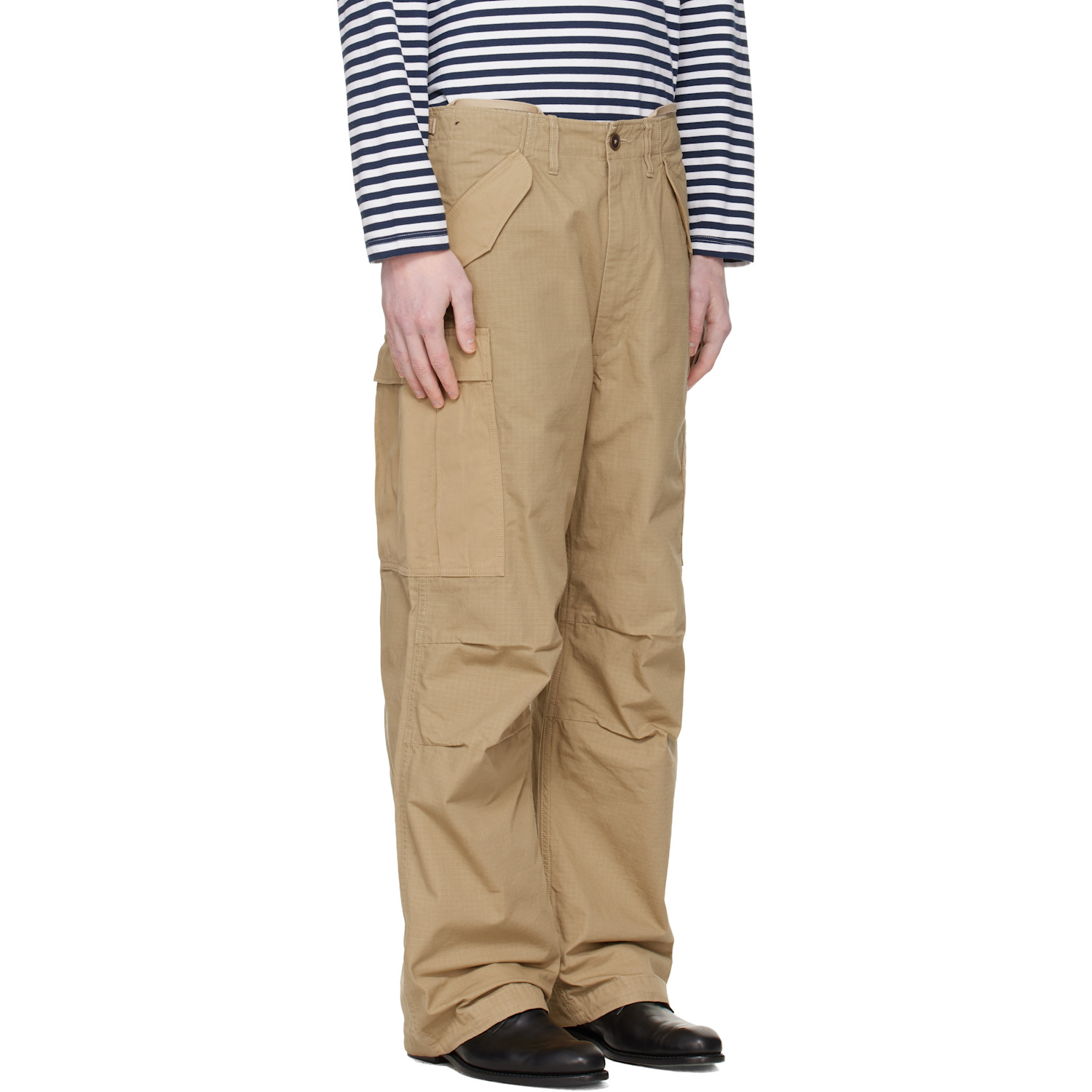  Nanamica Beige Ripstop Cargo Pants 