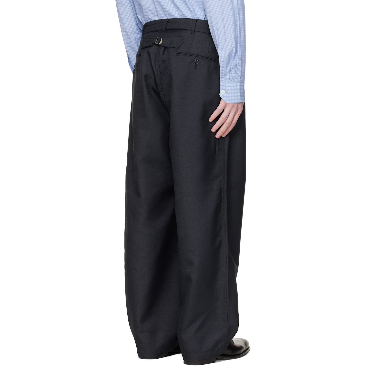  Nanamica Navy Polyester Twill Club Trousers 