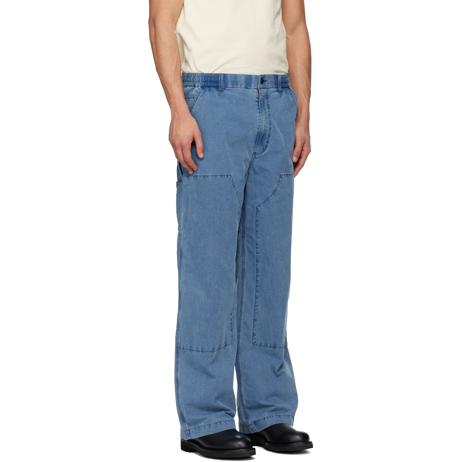  Nanamica Blue Ooal Weather Denim Deck Pants 