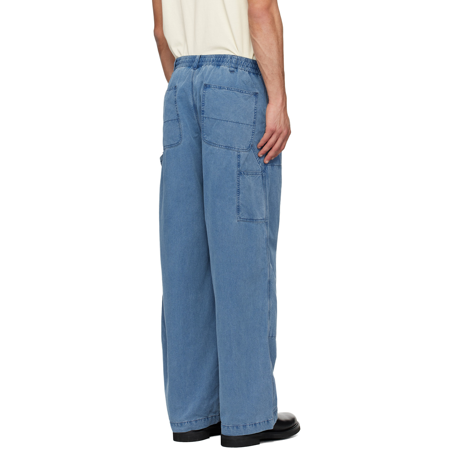  Nanamica Blue Ooal Weather Denim Deck Pants 