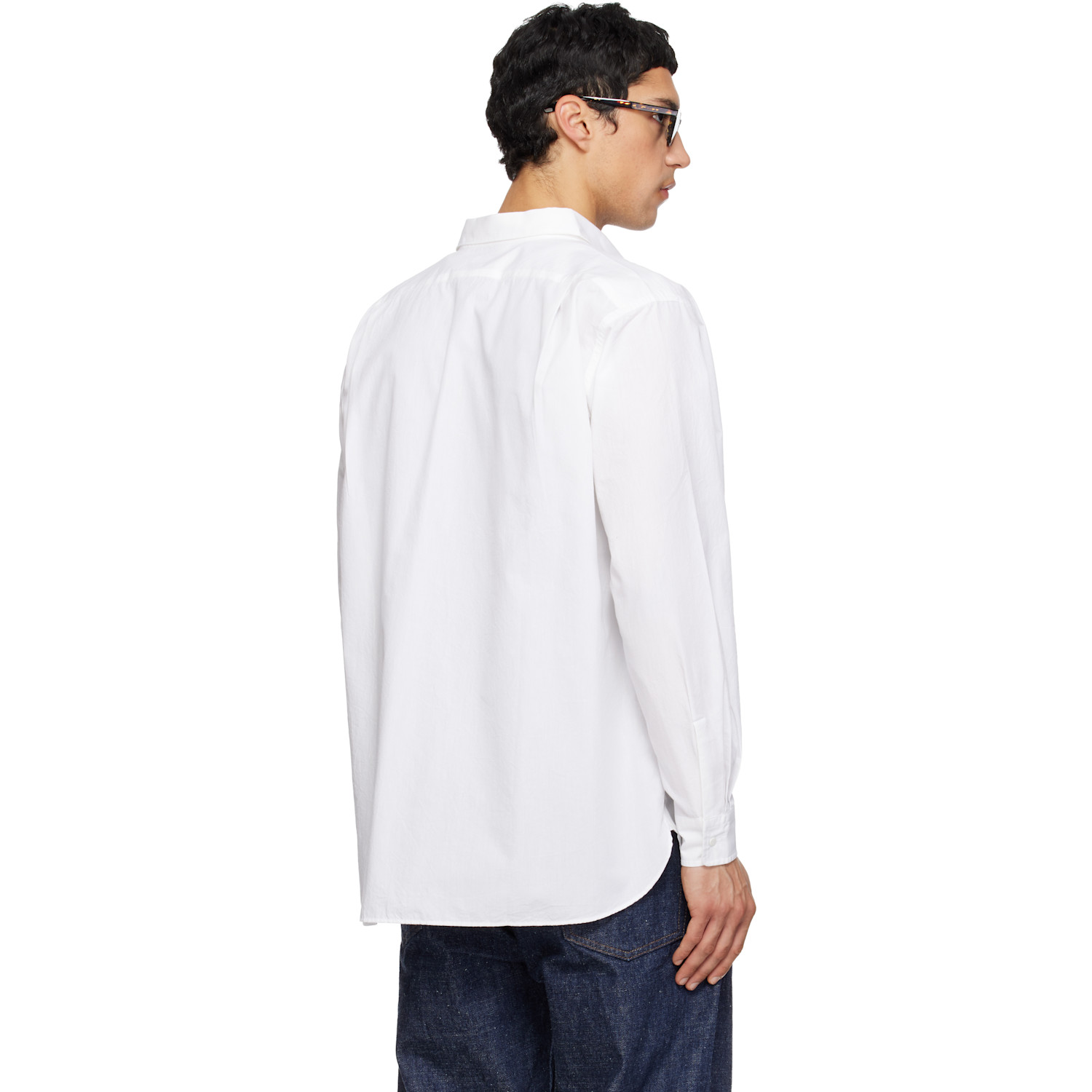  Nanamica Off-white Regular Collar Wind Shirt 