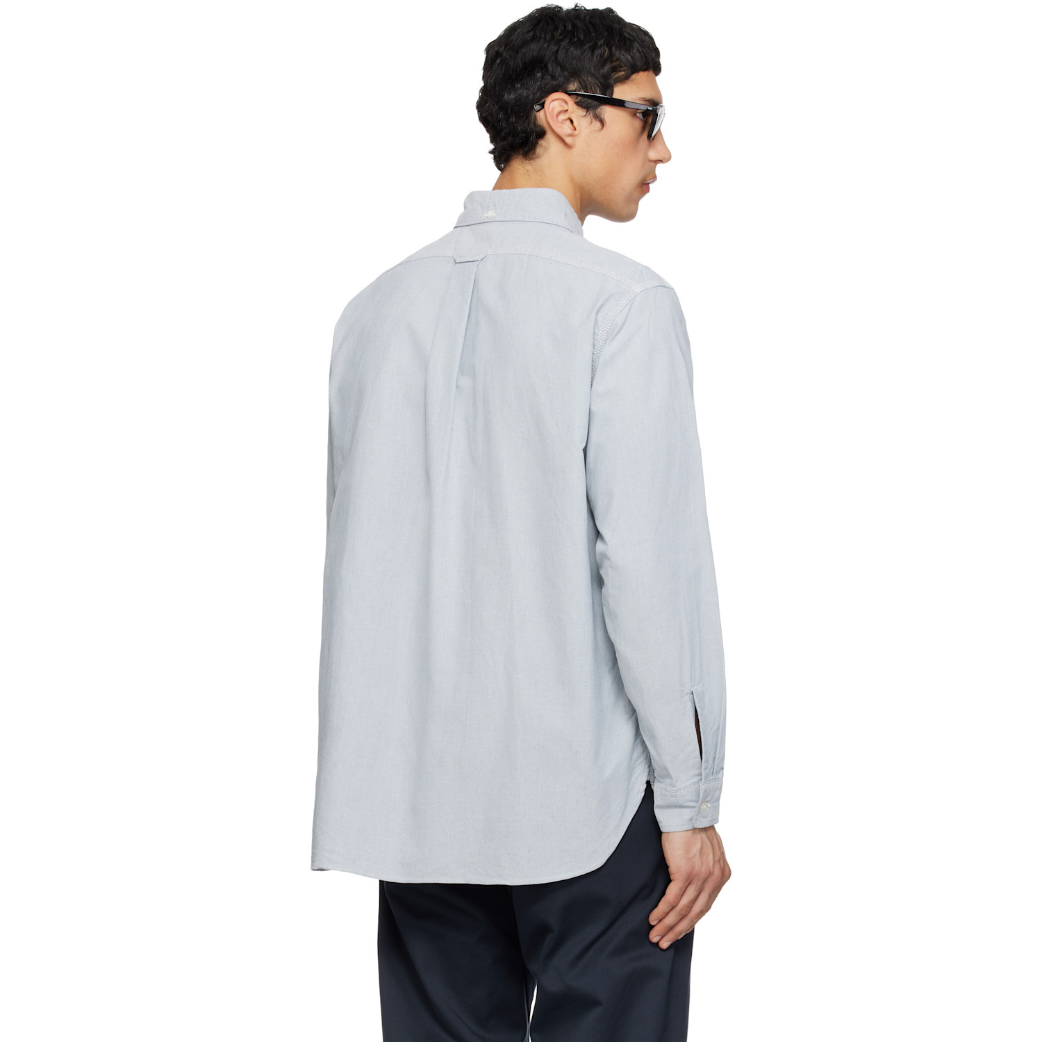  Nanamica Gray Button Down Wind Shirt 