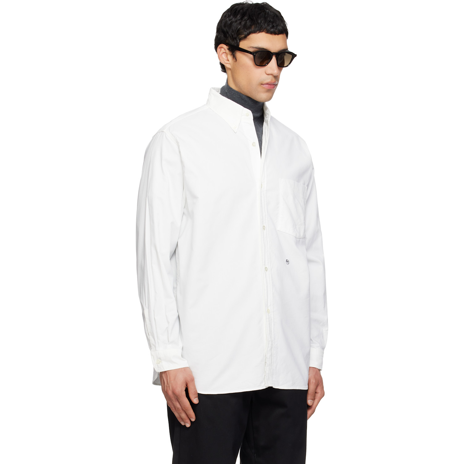  Nanamica Off-white Button Down Wind Shirt 