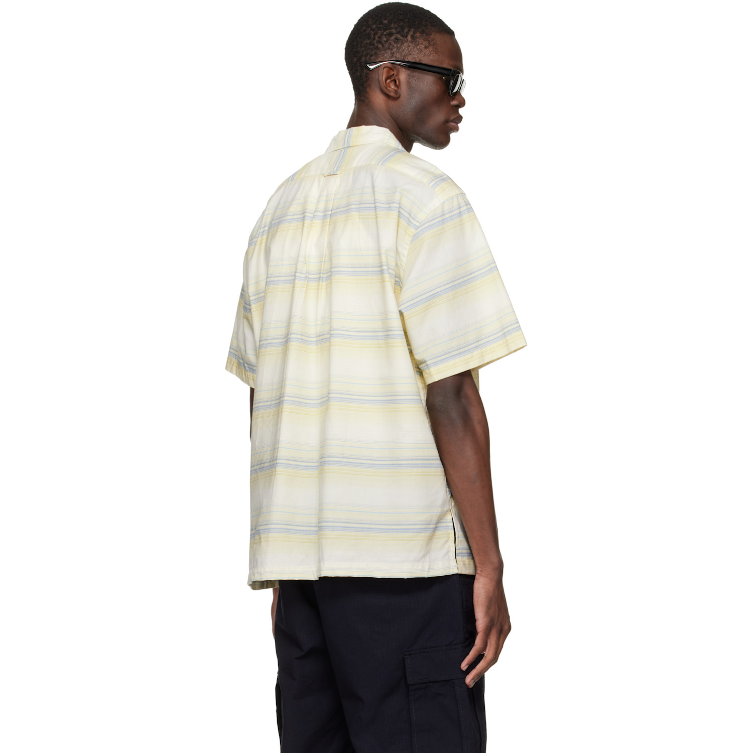  Nanamica Yellow Open Collar Pique S/s Shirt 