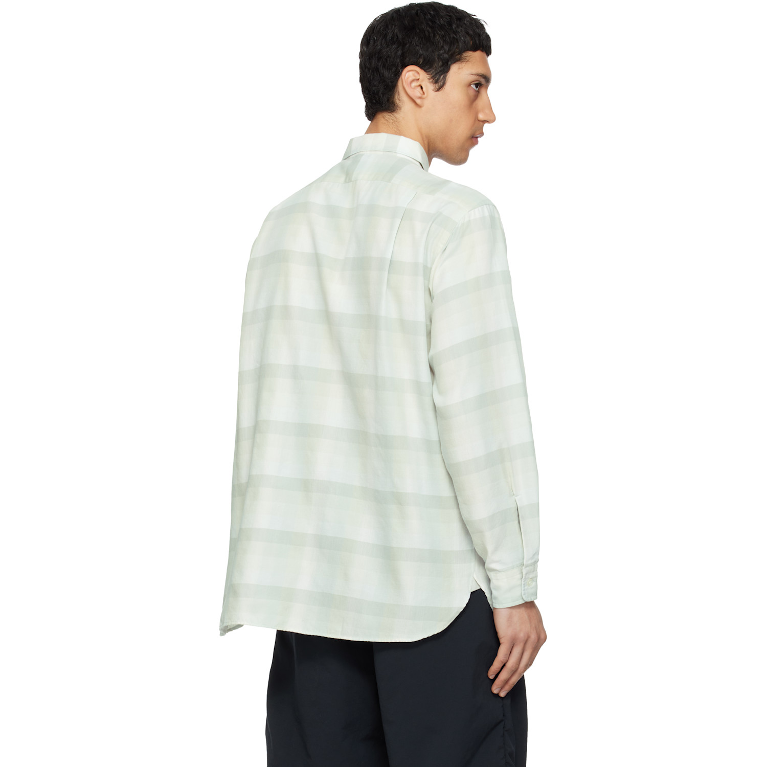  Nanamica Green Regular Collar Wind Shirt 