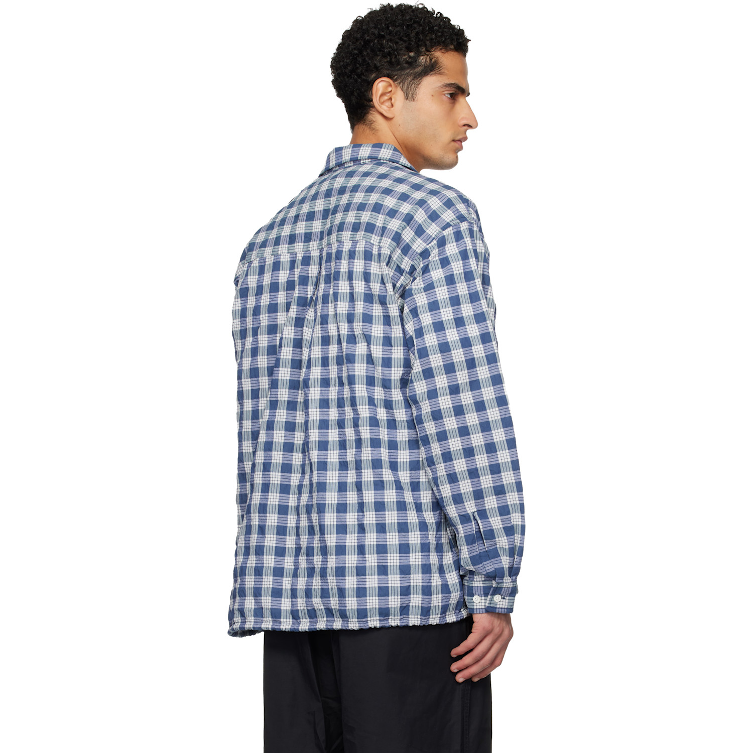  Nanamica Navy Ooal Palaka Check Shirt 