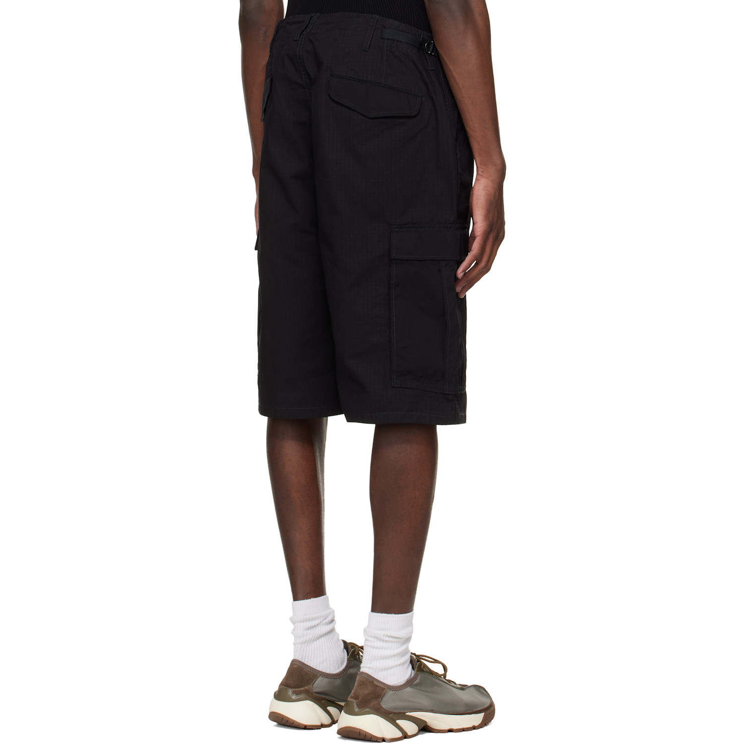  Nanamica Black Ripstop Cargo Shorts 